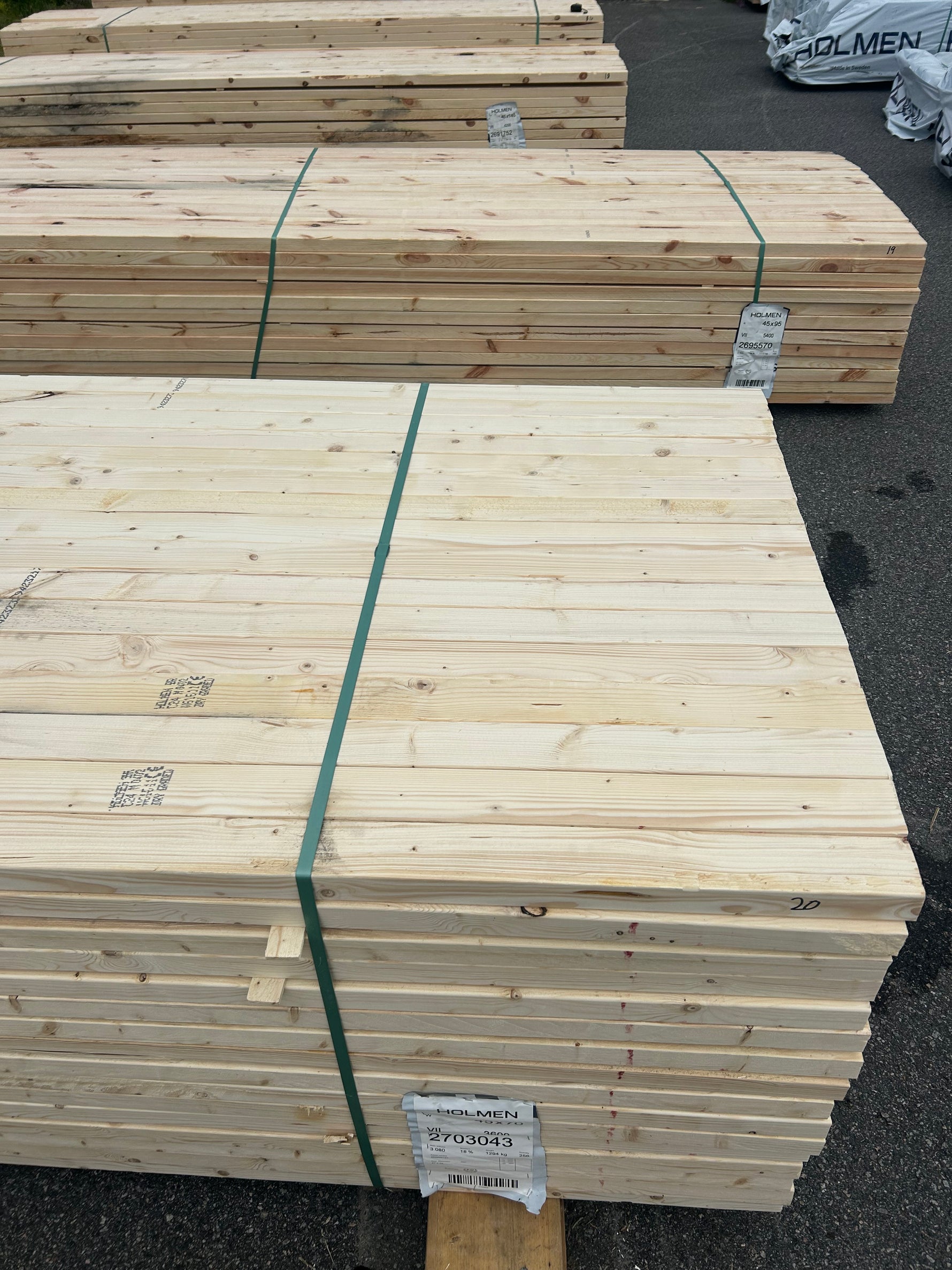 Paket Reglar 45x70mm 2,70-3,60m 256st
