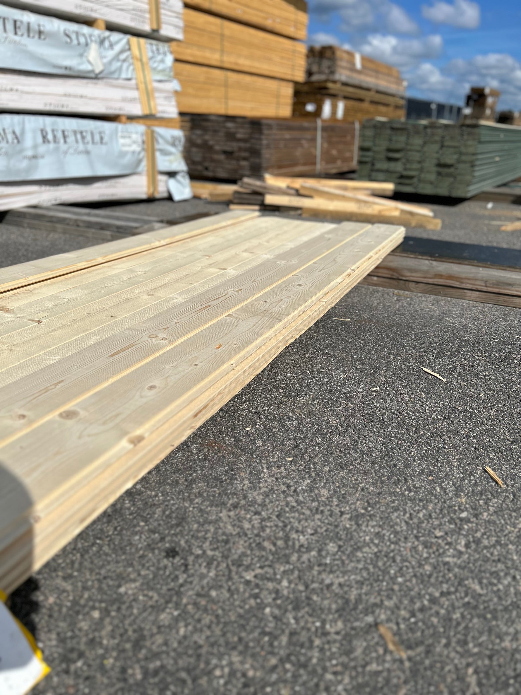 Paket Spontad Ytterpanel 22×145 mm 3,00 m 17 st Obehandlad Gran