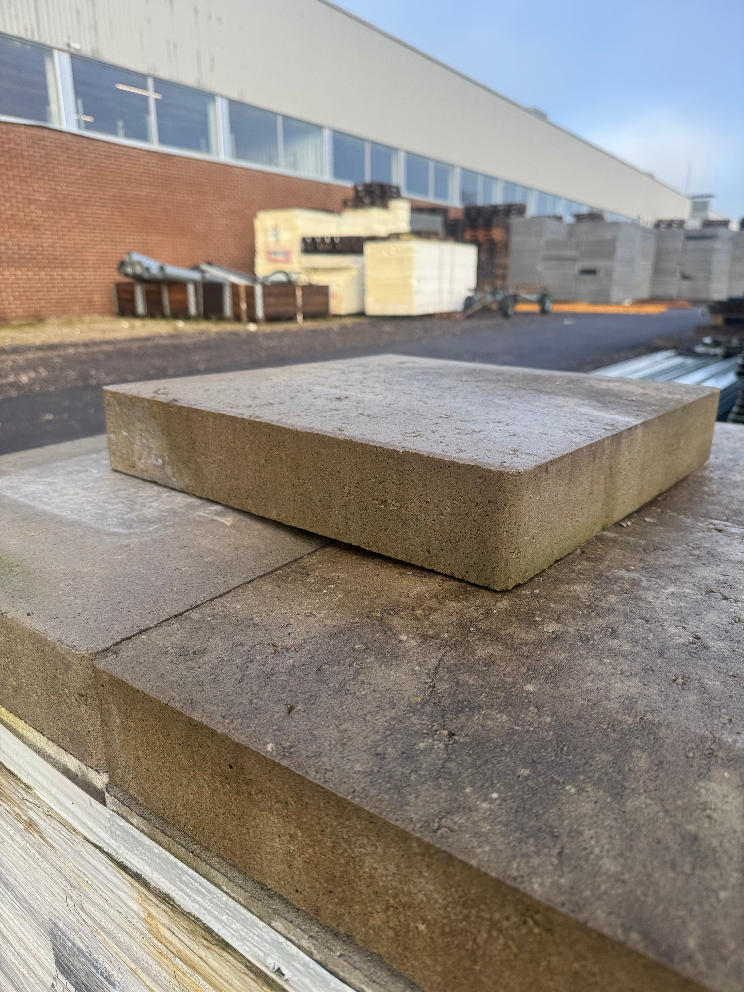 Parti Stolptopp Patina 400×400×80 mm – Grå (24 st)