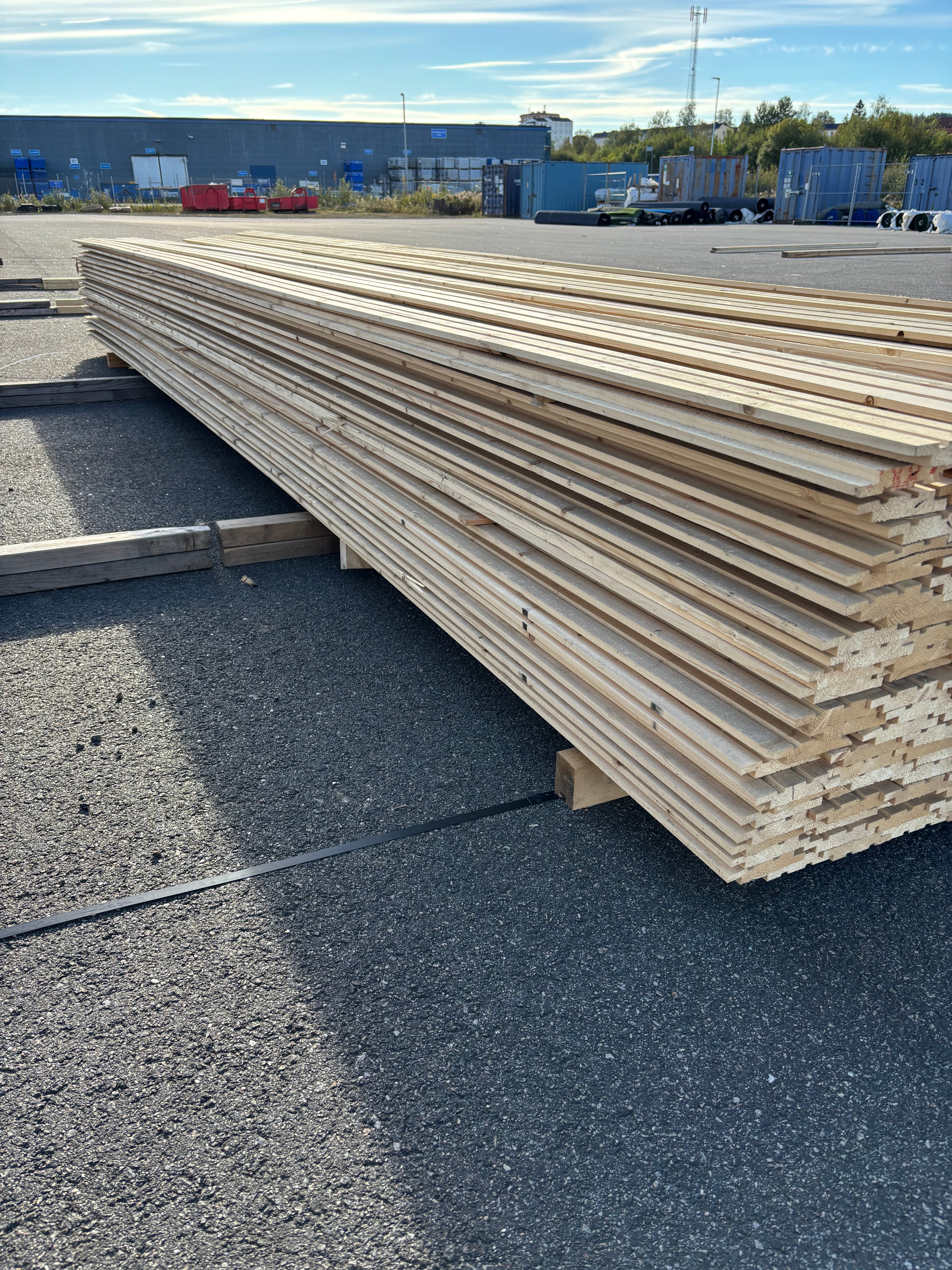 Paket Uppsala­panel 21x115mm – 224 st 5,40 m (gran, obehandlad)
