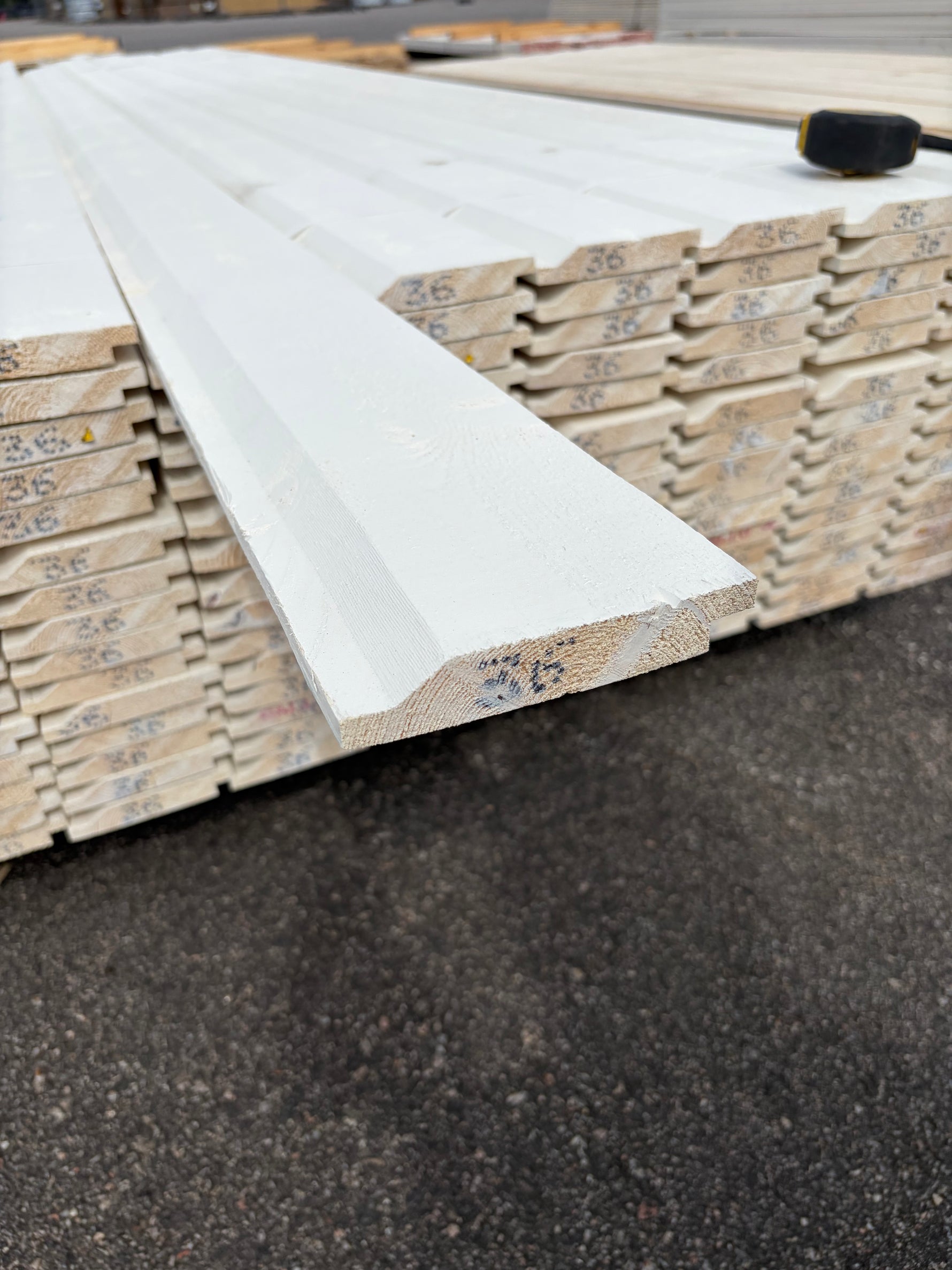 Paket Ytterpanel Enkelfas Halvspont 22x120mm, 134st 3.60m Mellanstruken&nbsp;
