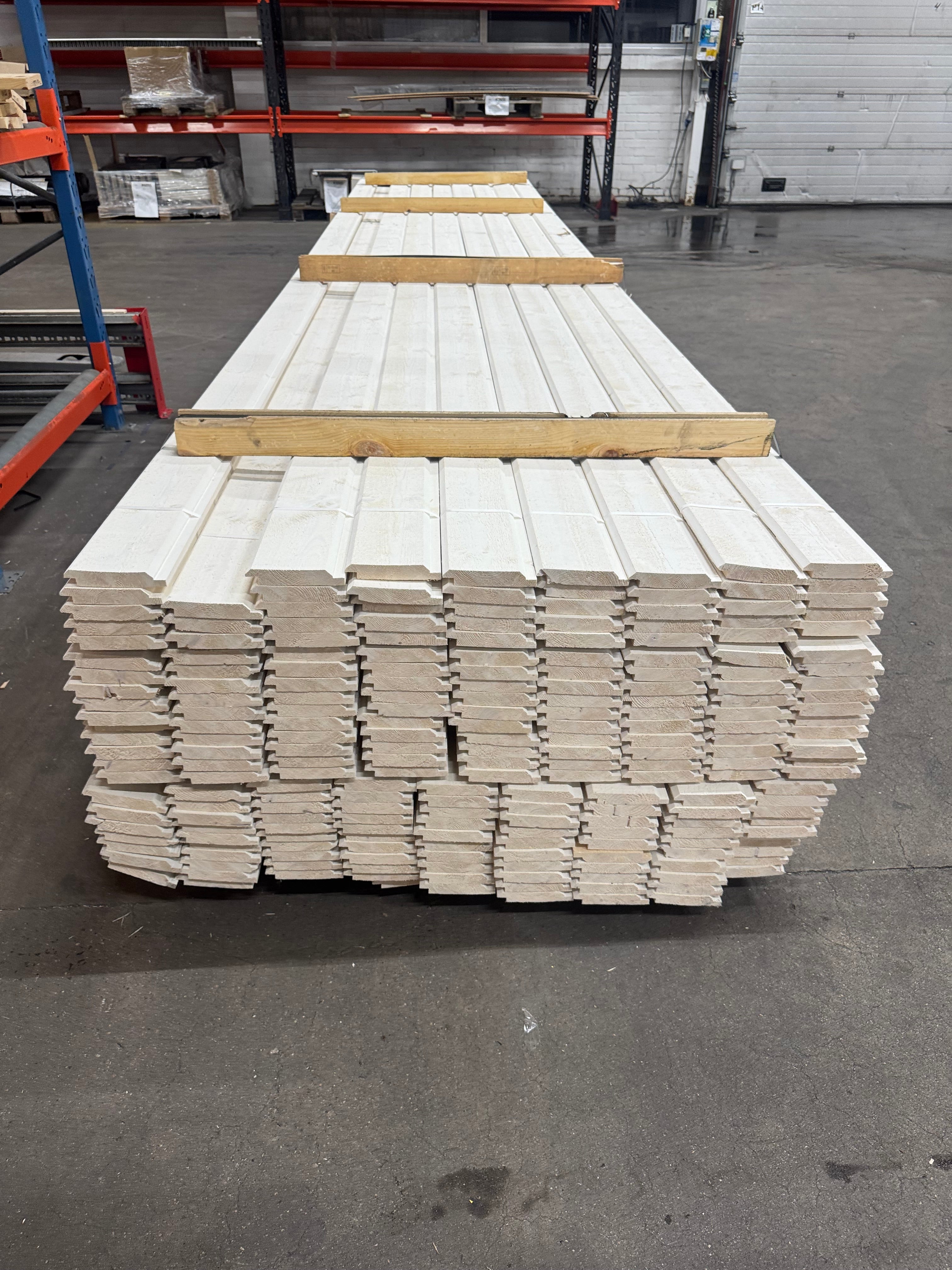 Paket Ytterpanel Dubbelfas 22x120mm – 220 st 5,40 m (Grundmålad vit)