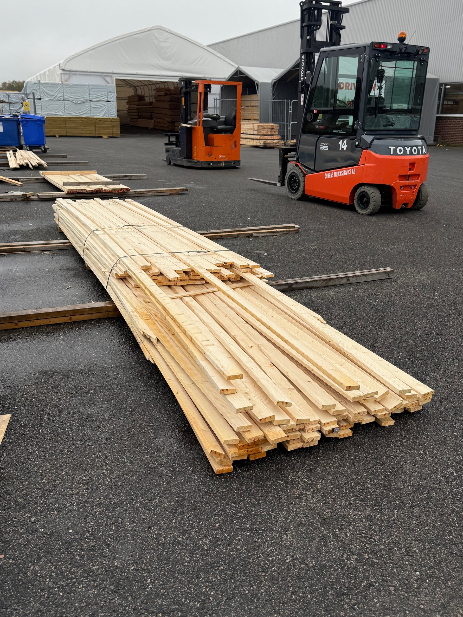 Paket Läkt 22x70 131st 3,6-5,4m (B-Sortering) - Spirec