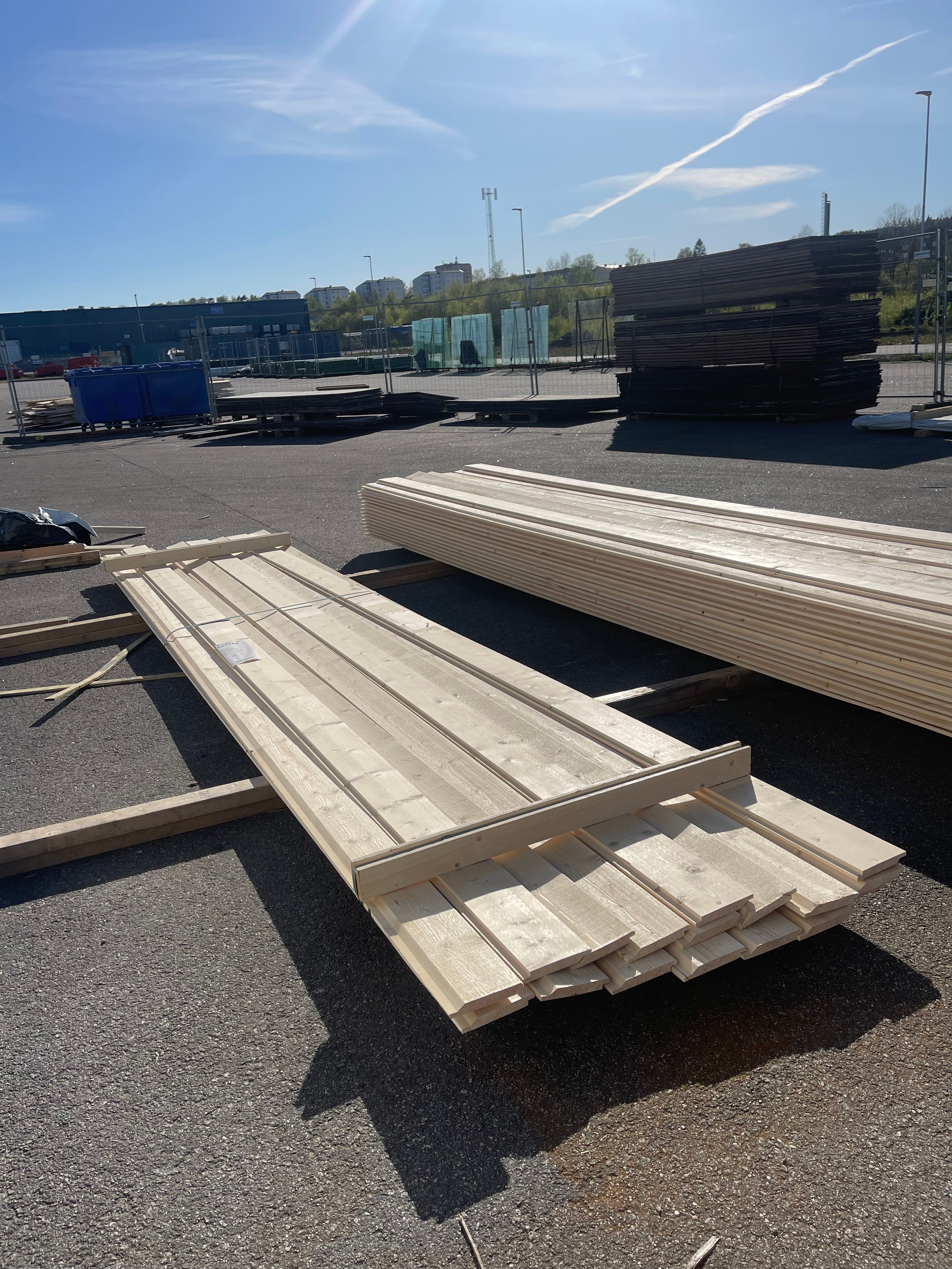 Paket Ytterpanel 22x145 mm – 4,80 m – 17 st