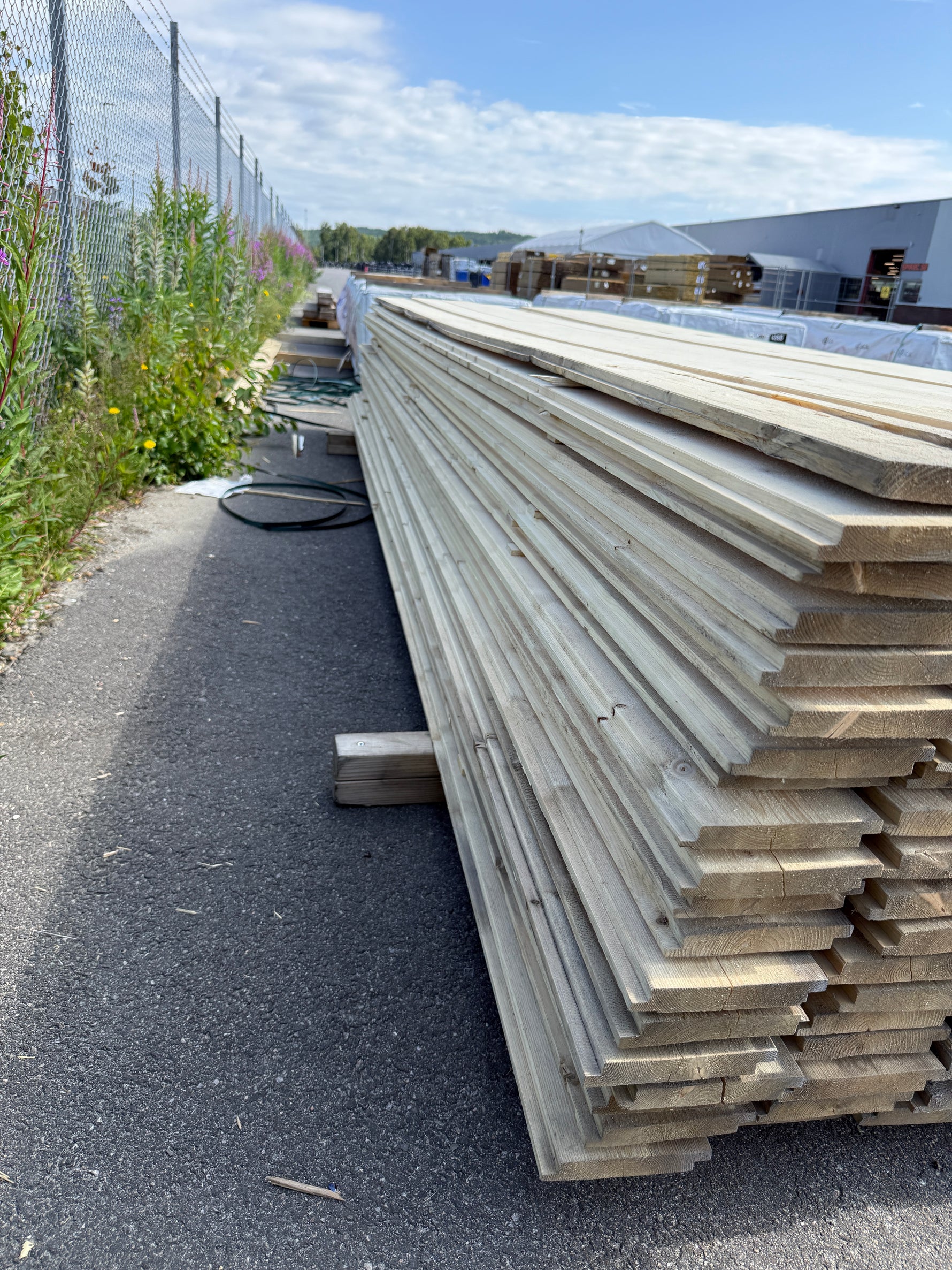 Paket Ytterpanel 22x145mm 4.20m  151st obehandlad