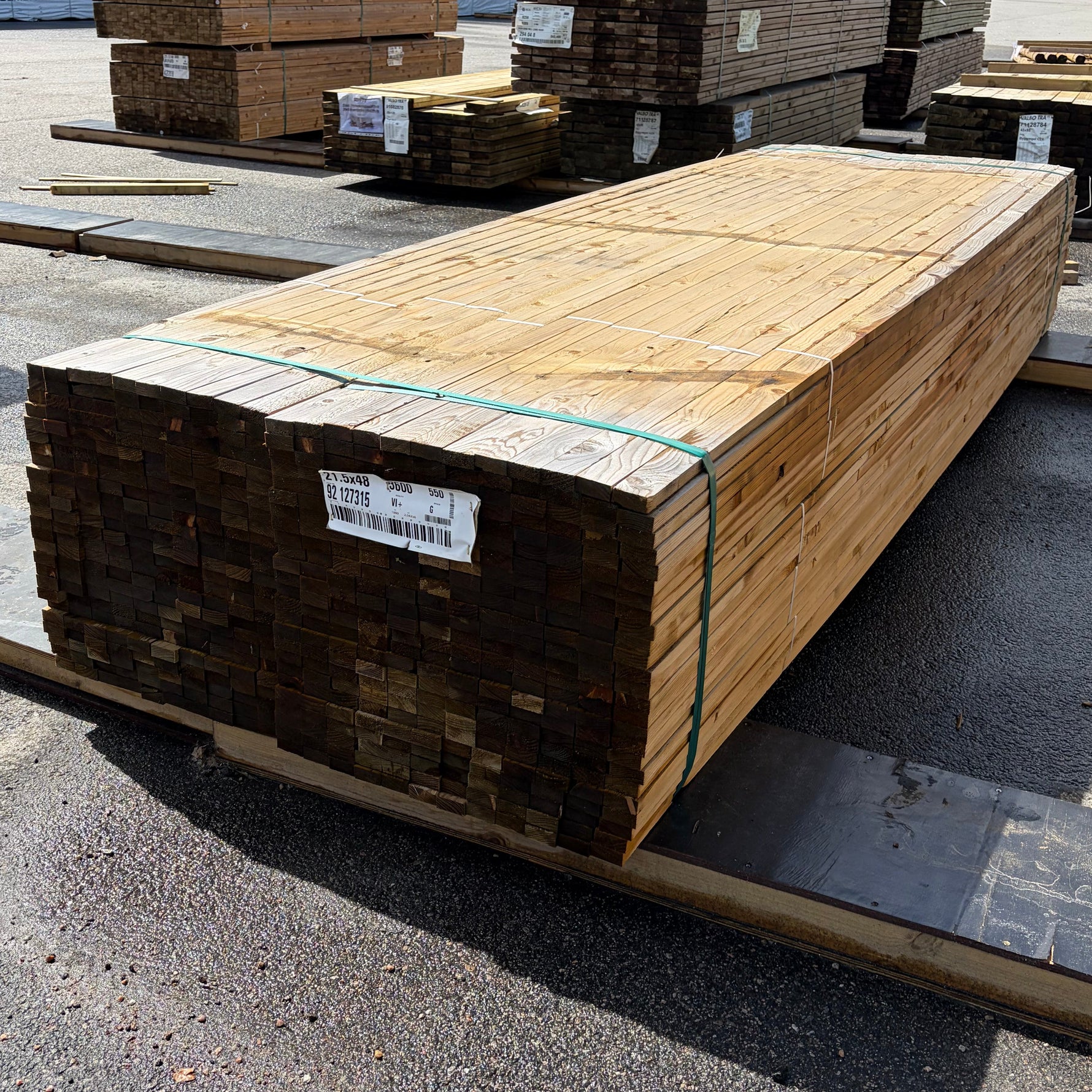 Paket Tryckimpregnerad Läkt 21,5x48mm, 550st 3,60m