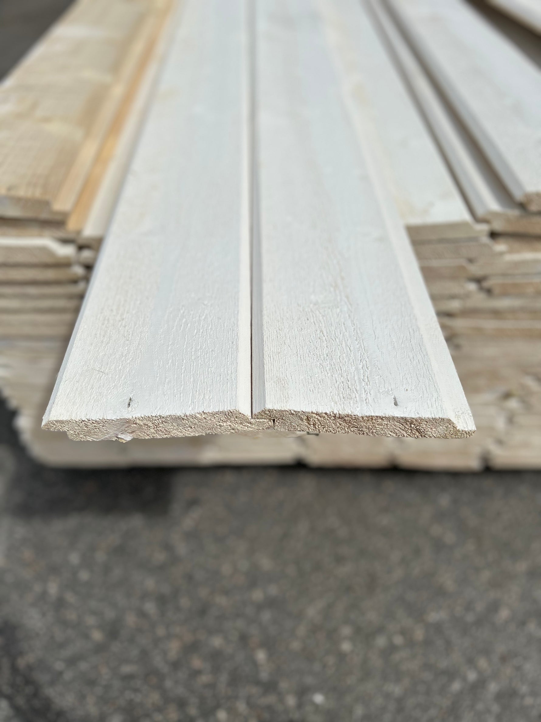 Paket Dubbelfas Halvspont 22x145mm 4.50-4.80m 140st Grundmålad