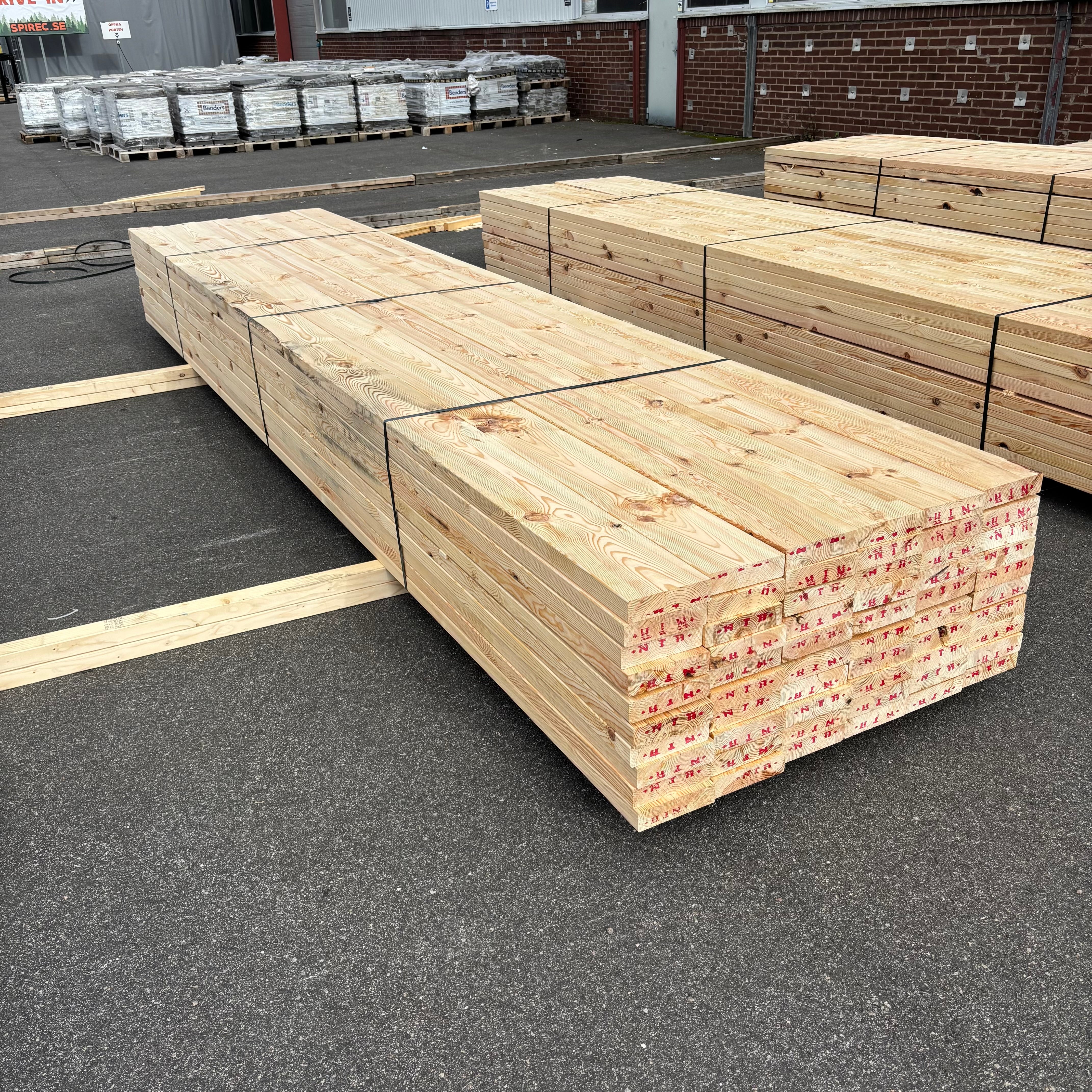 Paket Reglar 45x170mm – 60 st (4,80 m, furu)