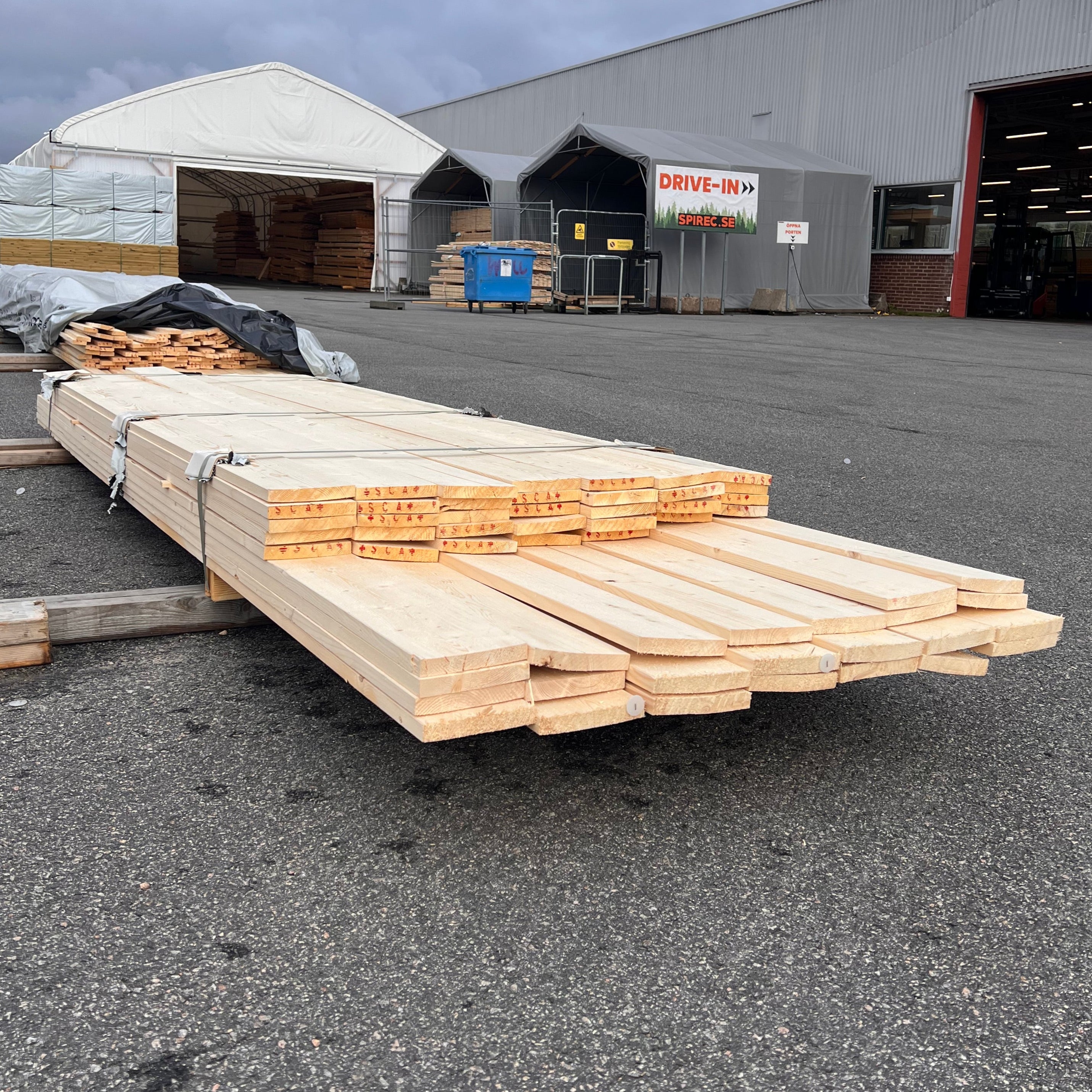 Paket Ytterpanelbräda 22x145mm 57st 3.00–3.60m (B- Sortering)
