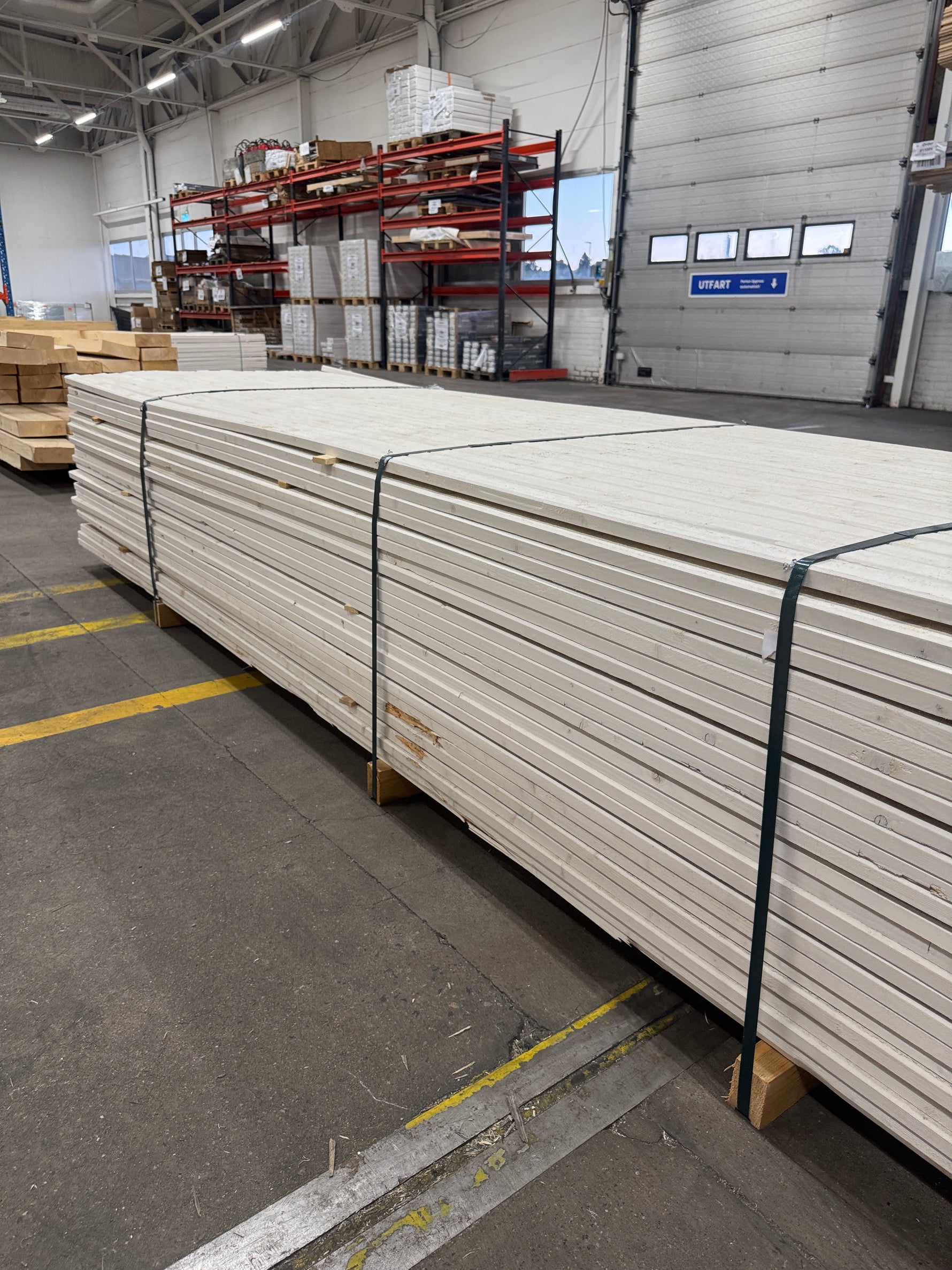 Parti Lockläkt 22x45mm, 528st 3.6m- Grundmålade