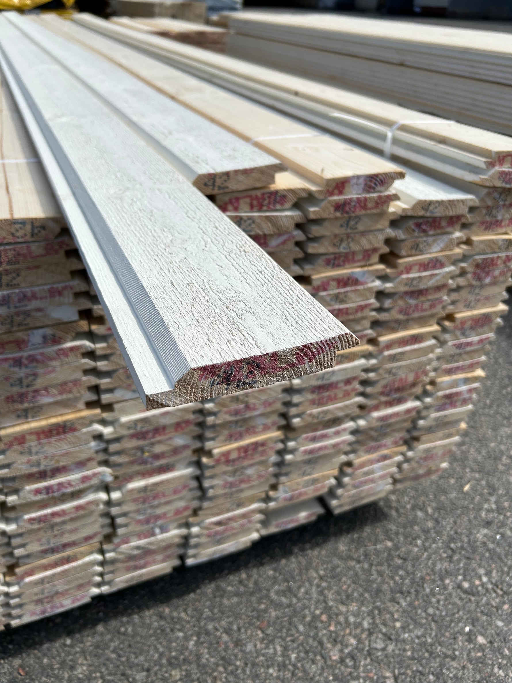 Paket Dubbelfas Halvspont 22x120mm 4,20m 224st Grundmålad