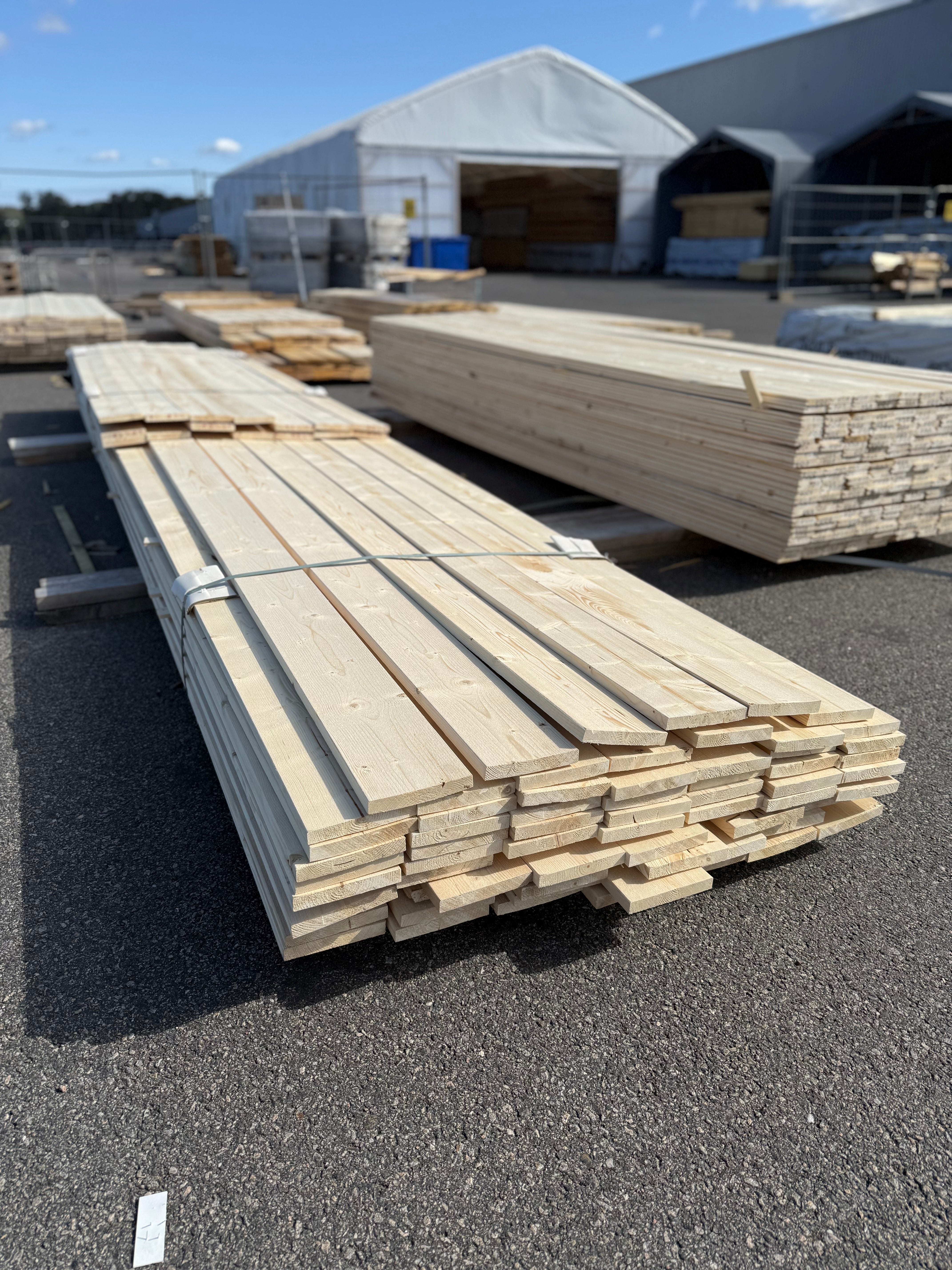 Paket Finsågad Panel 22x145mm 80st 3.0–5.40m – Andra sortering