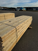 Paket Brädor 22x100mm Råsågad – 365 st (3,6–5,4 m, gran, obehandlad) - Spirec