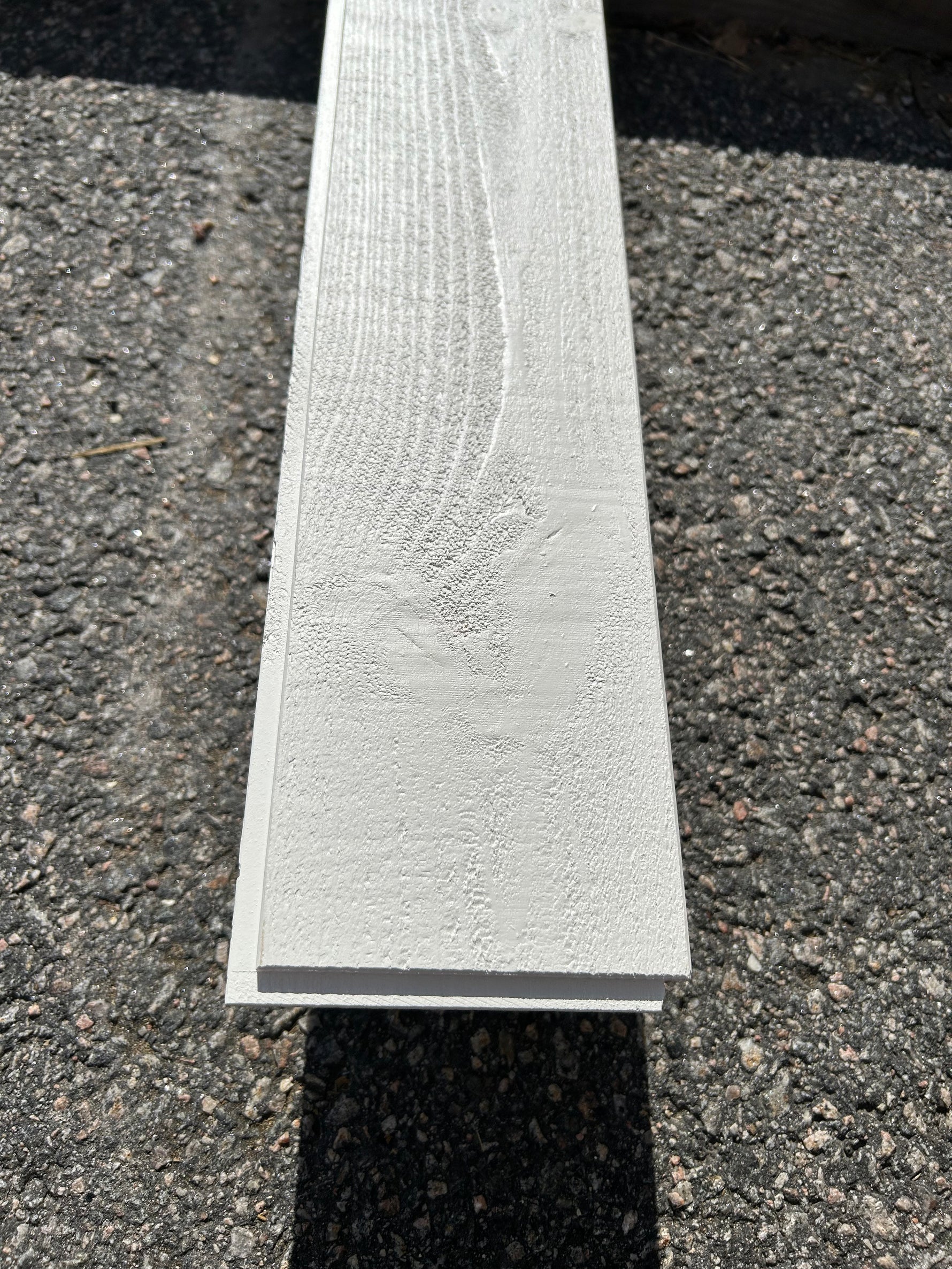 Parti Finsågad Slätspont 15x120mm 3,60m- 9 paket Furu Vit Grundmålad
