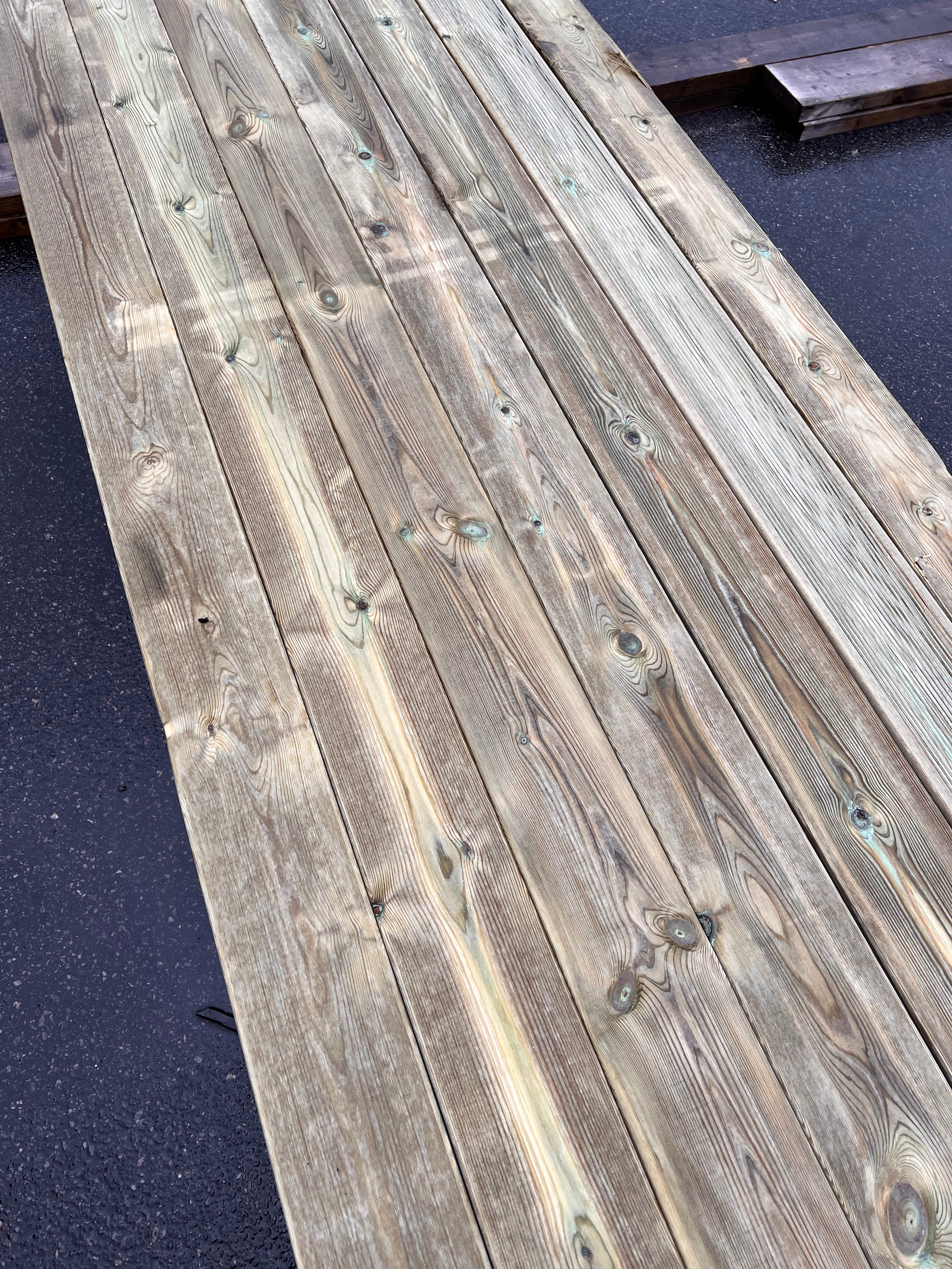 Paket Trall Rillad 28x145mm – 105 st 4.80m Tryckimpregnerad B-sort