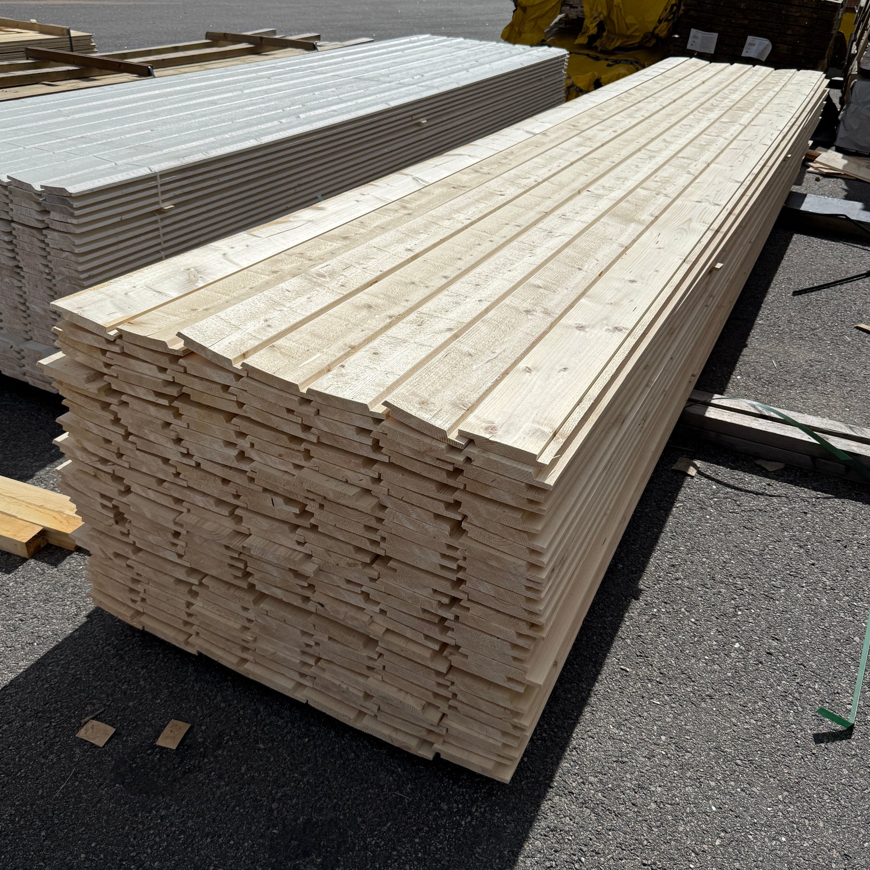Paket Ytterpanel Dubbelfasspont 22x145mm 5.10m 175st Obehandlad