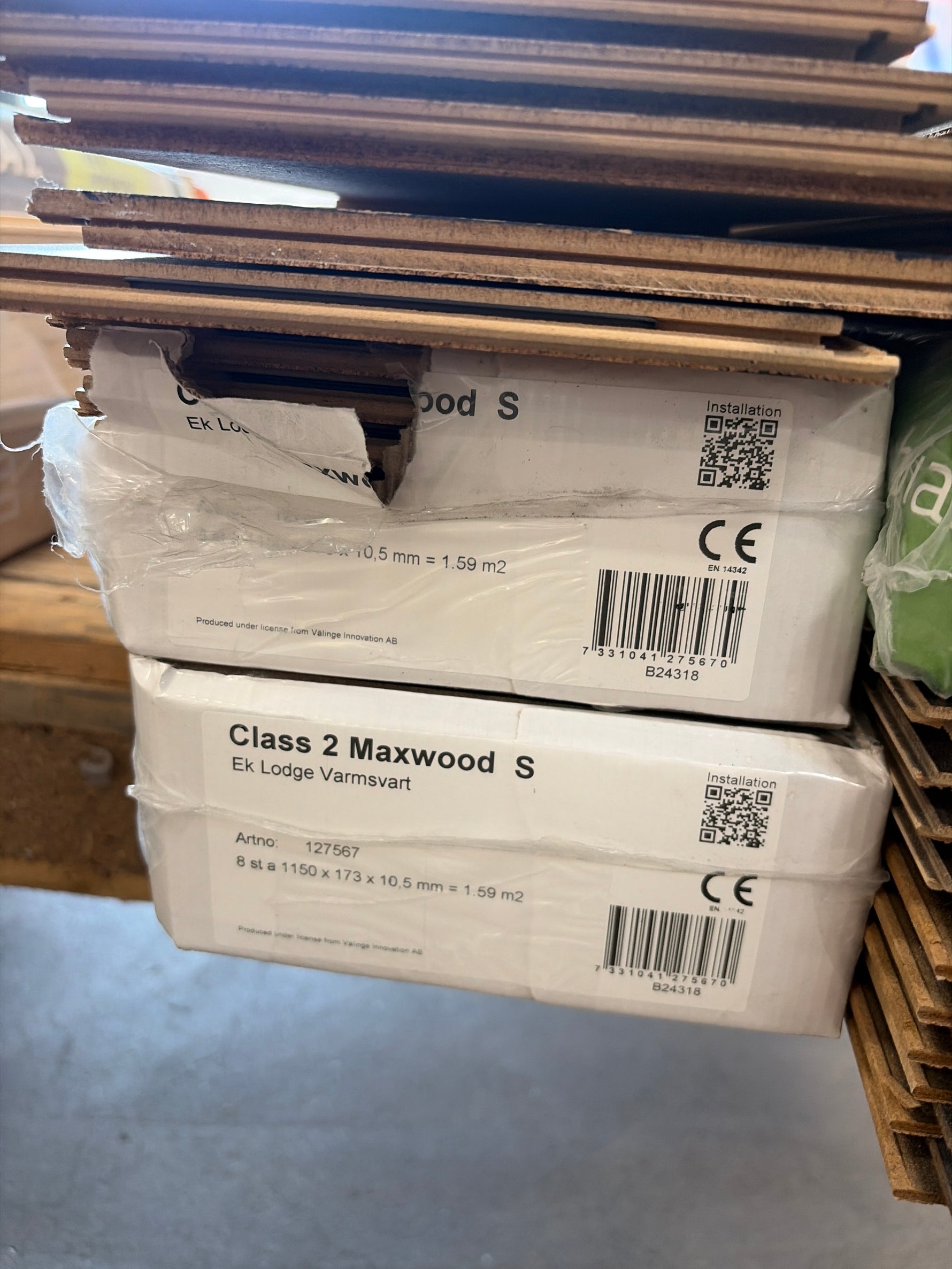 Paket Parkettgolv Ek Lodge Varm Svart – ca 8 kvm - Spirec