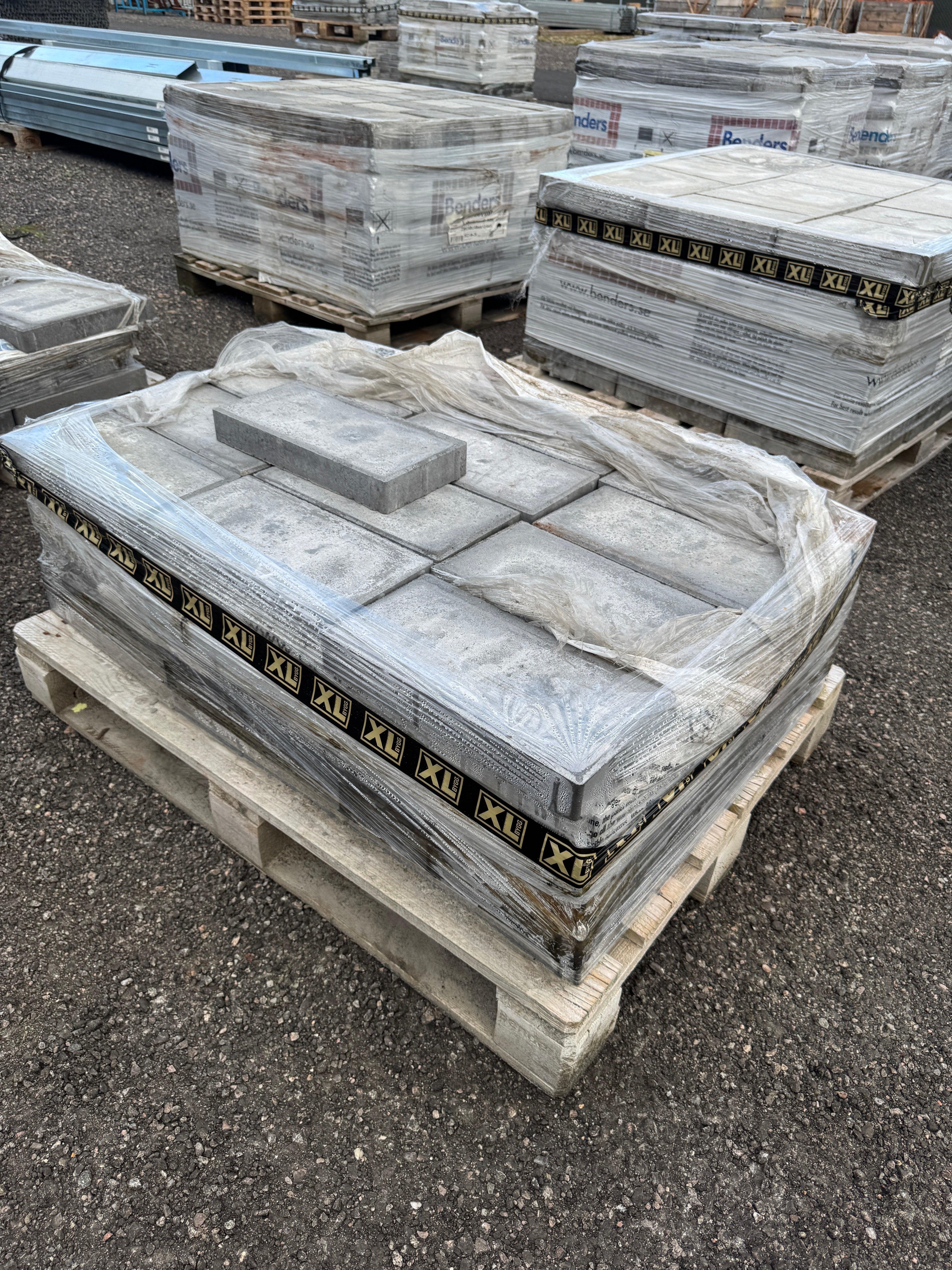 Marksten Siena Slät Fasad 350x175x50mm Grafit – 1 pall (73 st)