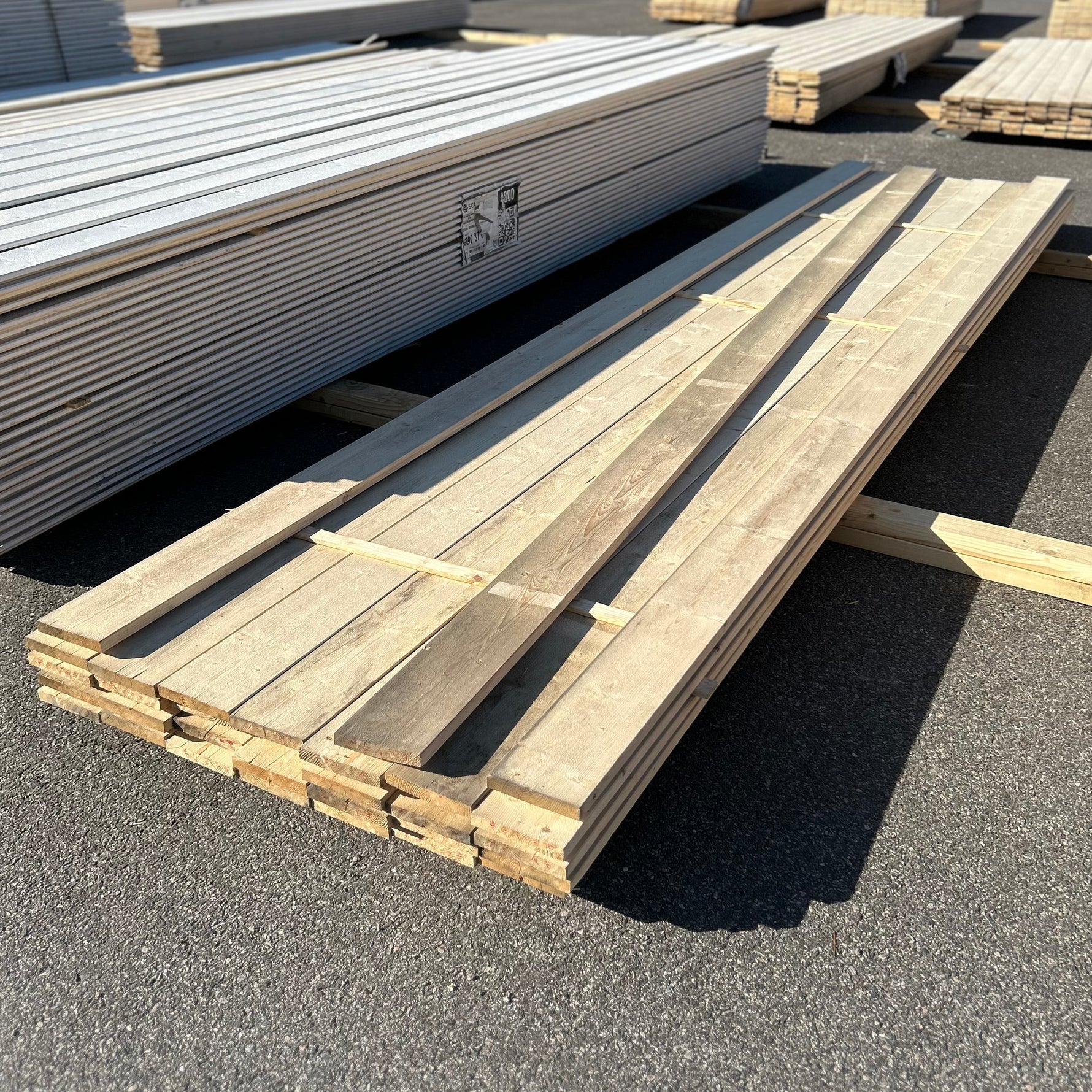 Paket Finsågade Brädor 22x145mm, 31st 4.80m Obehandlad