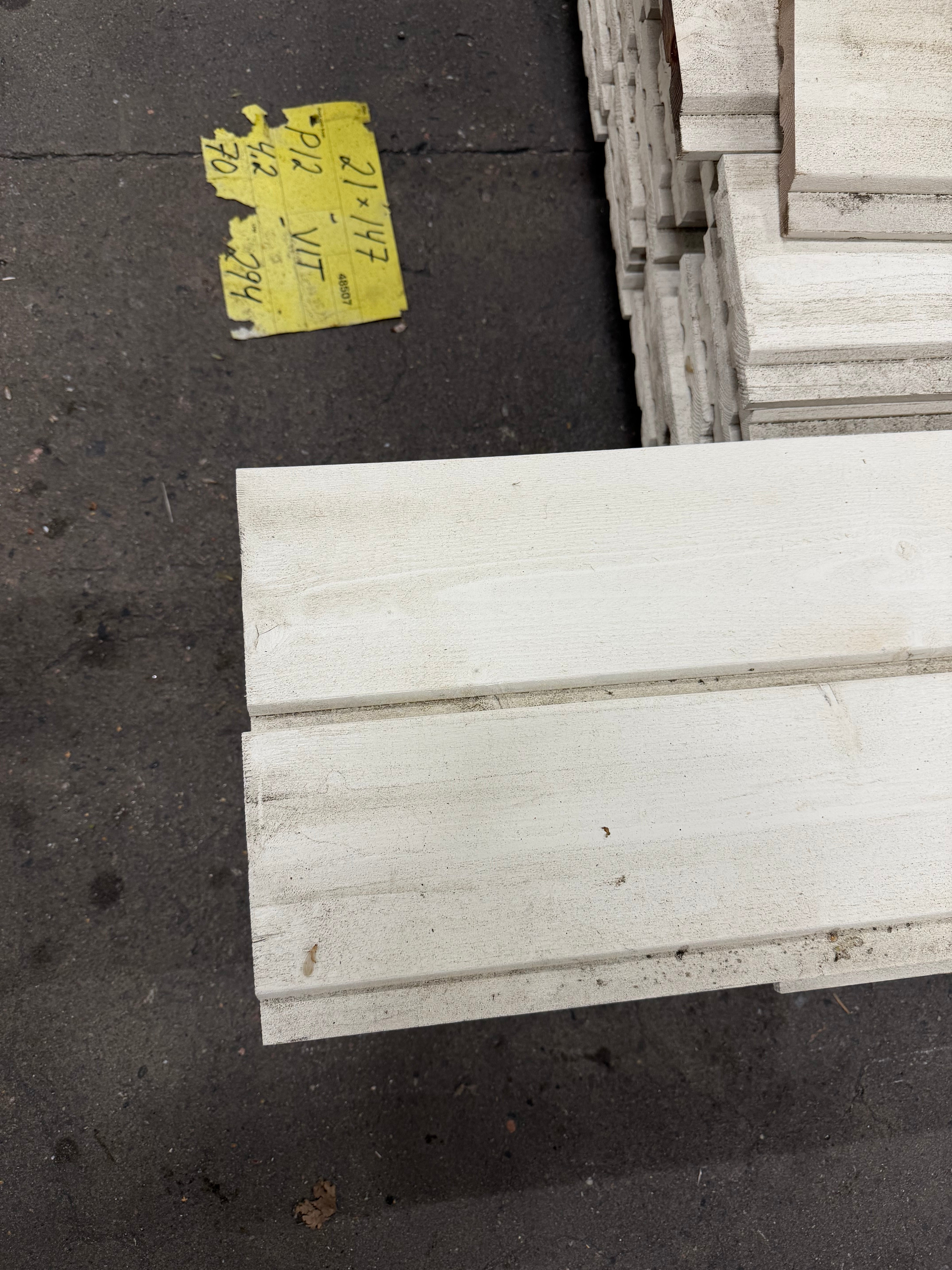 Paket Ytterpanel Falsad Enkelfas 21x147 mm – 70 st Vit