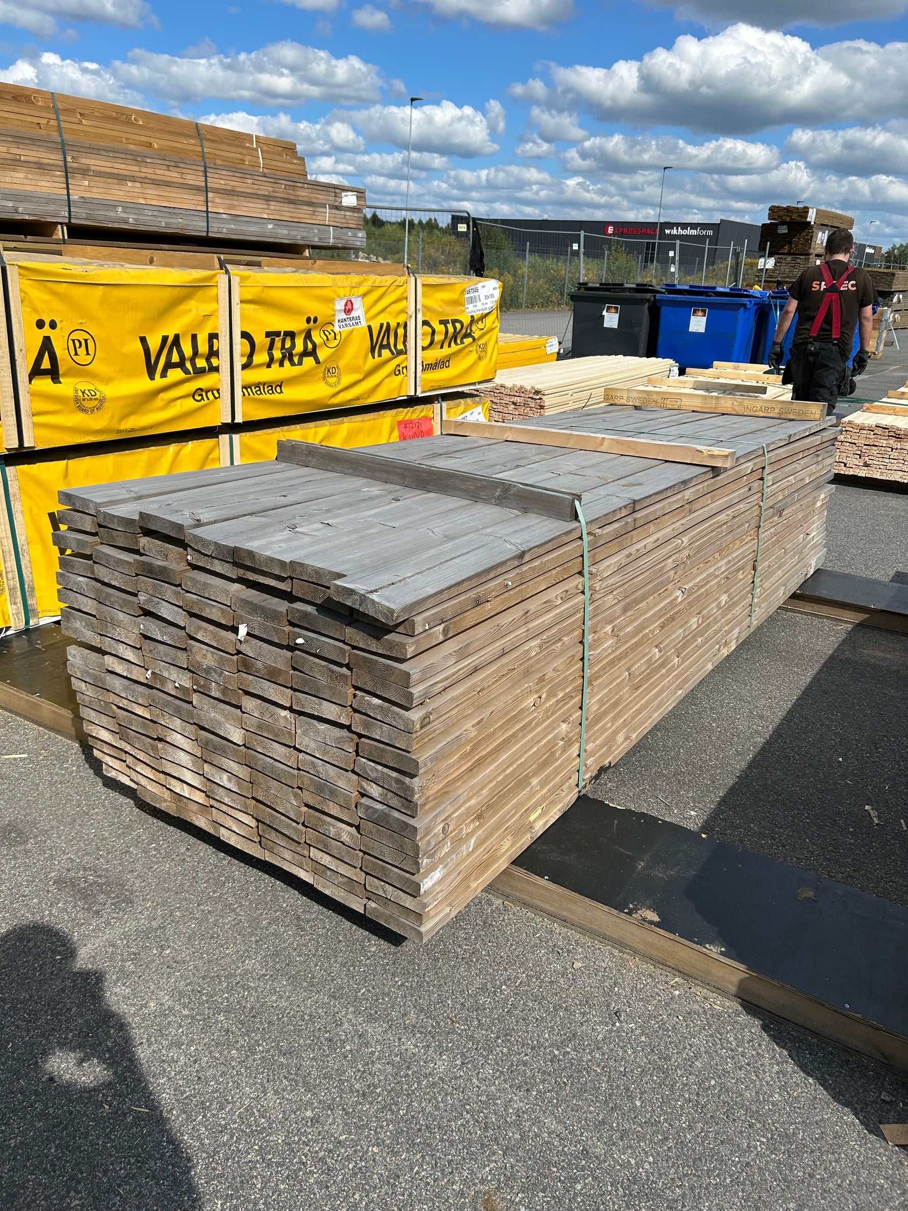 Paket Tryckimpregnerad Trall 34x145mm 3,30m 119st Furu (Väderbitet)
