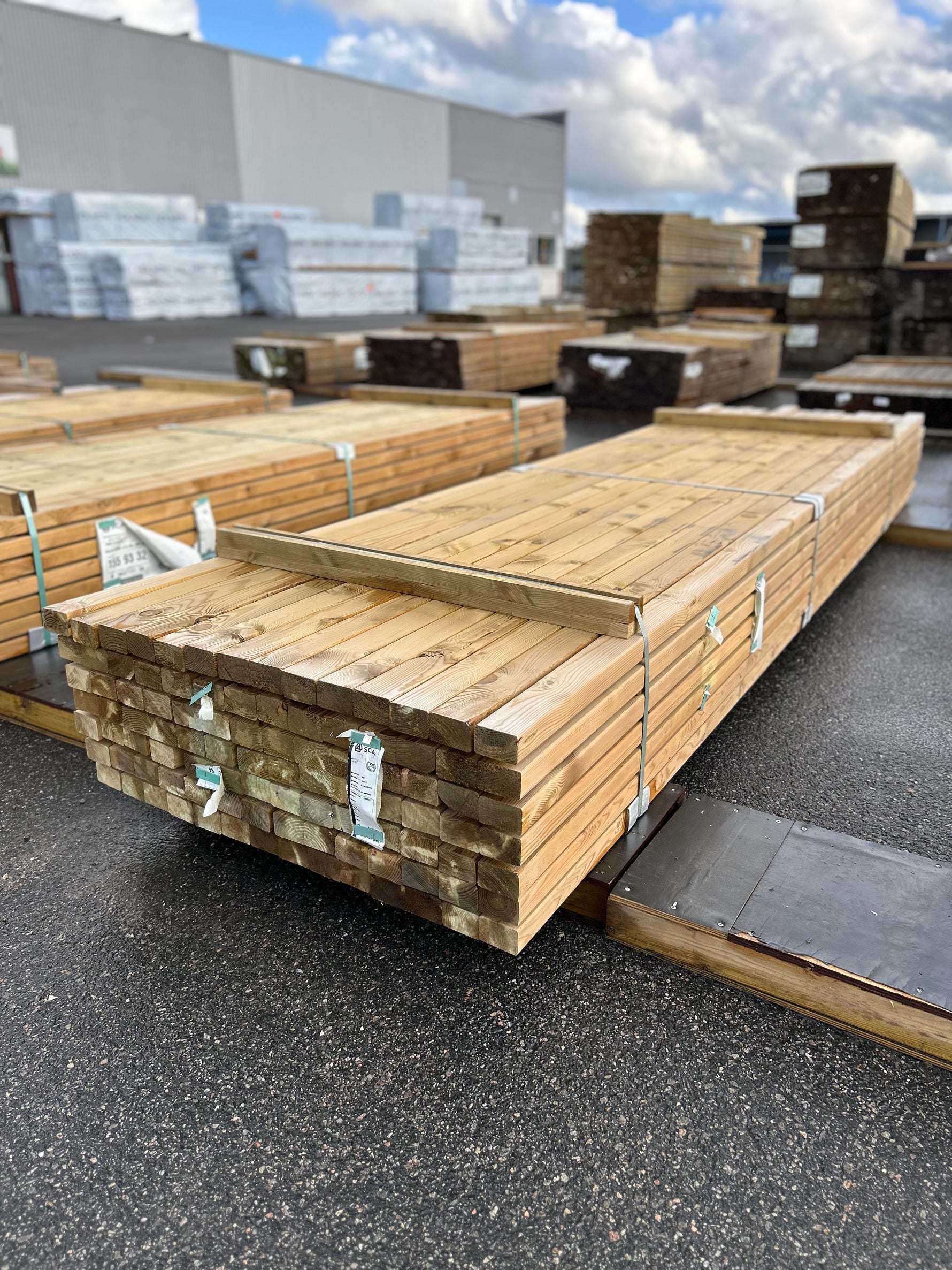 Paket Tryckimpregnerade Reglar 45x70mm, 98st 3.90m (C14)
