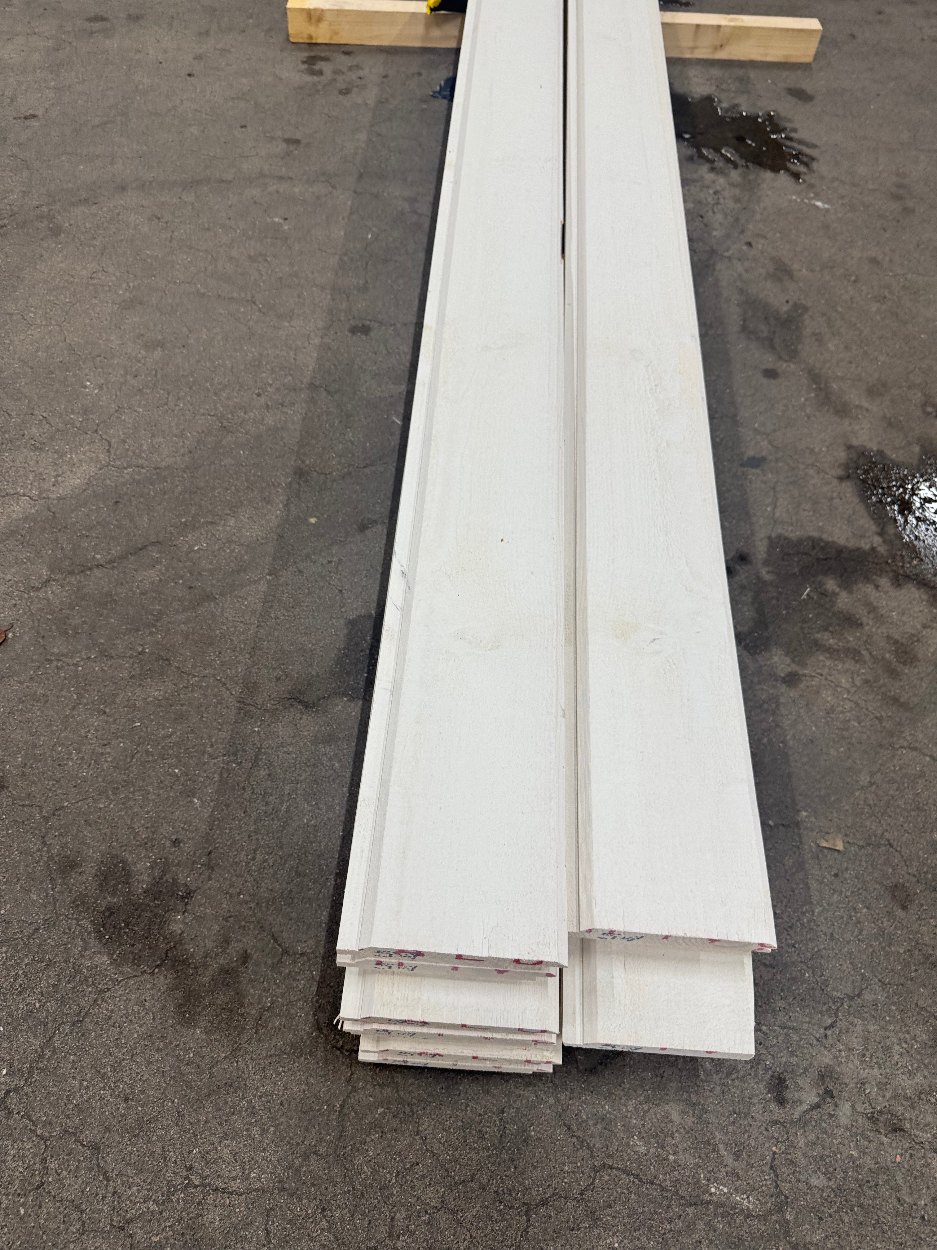 Paket Ytterpanel Dubbelfas 22x145mm – 13 st (5,40 m, Vit Alkydoljefärg)