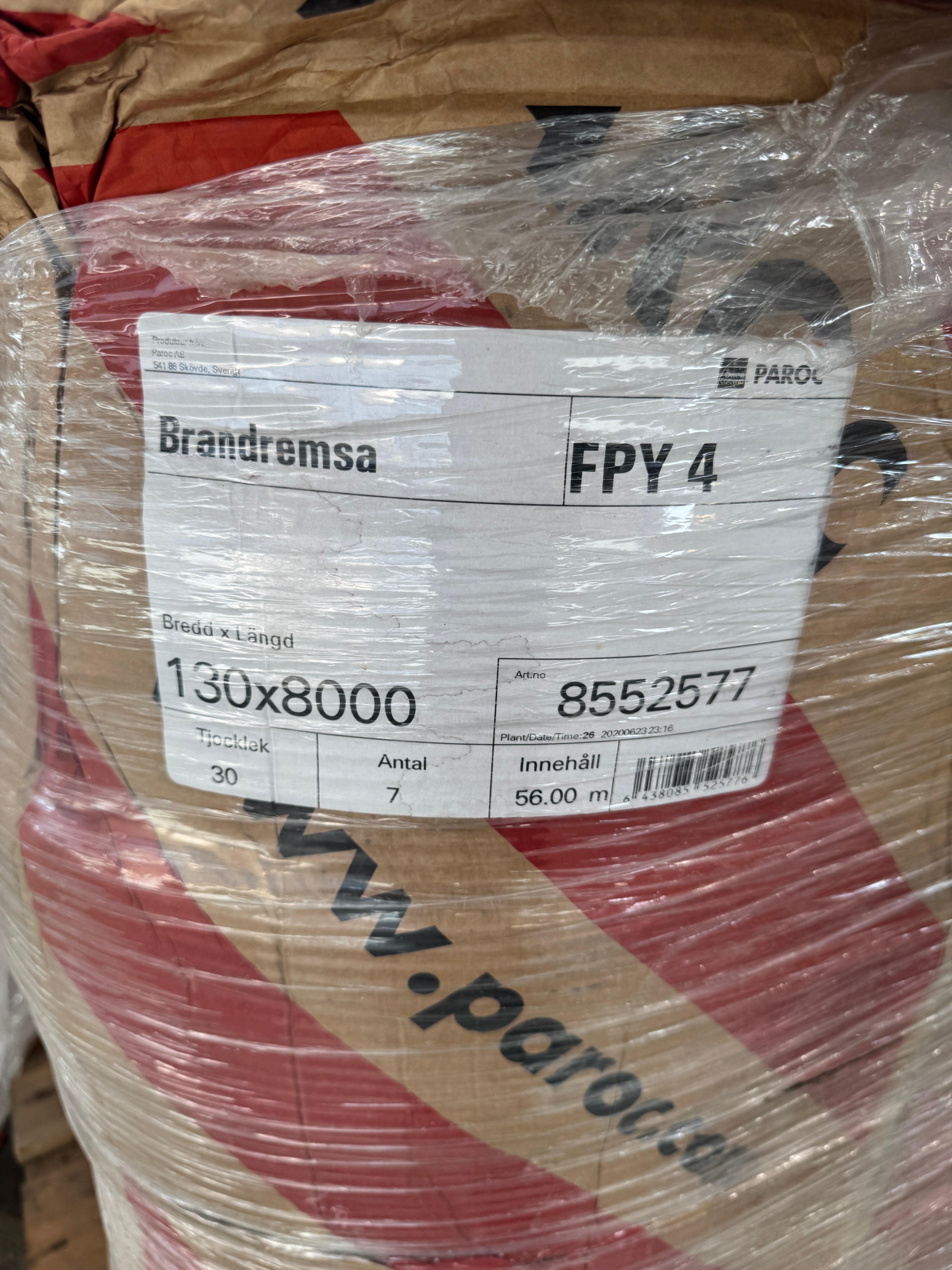 Låda med Isoleringsremsor 30x130mm – 7 st (8,0 m långa)