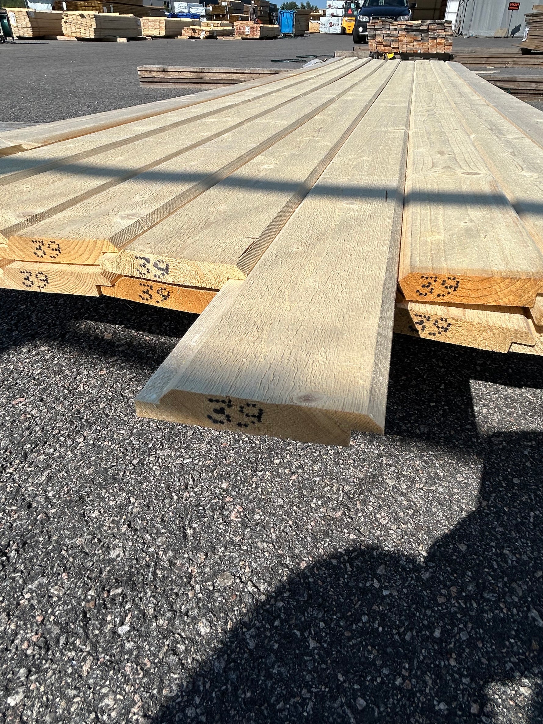 Paket Ytterpanel Dubbelfas Fals 22x120mm 3.90m- 18st