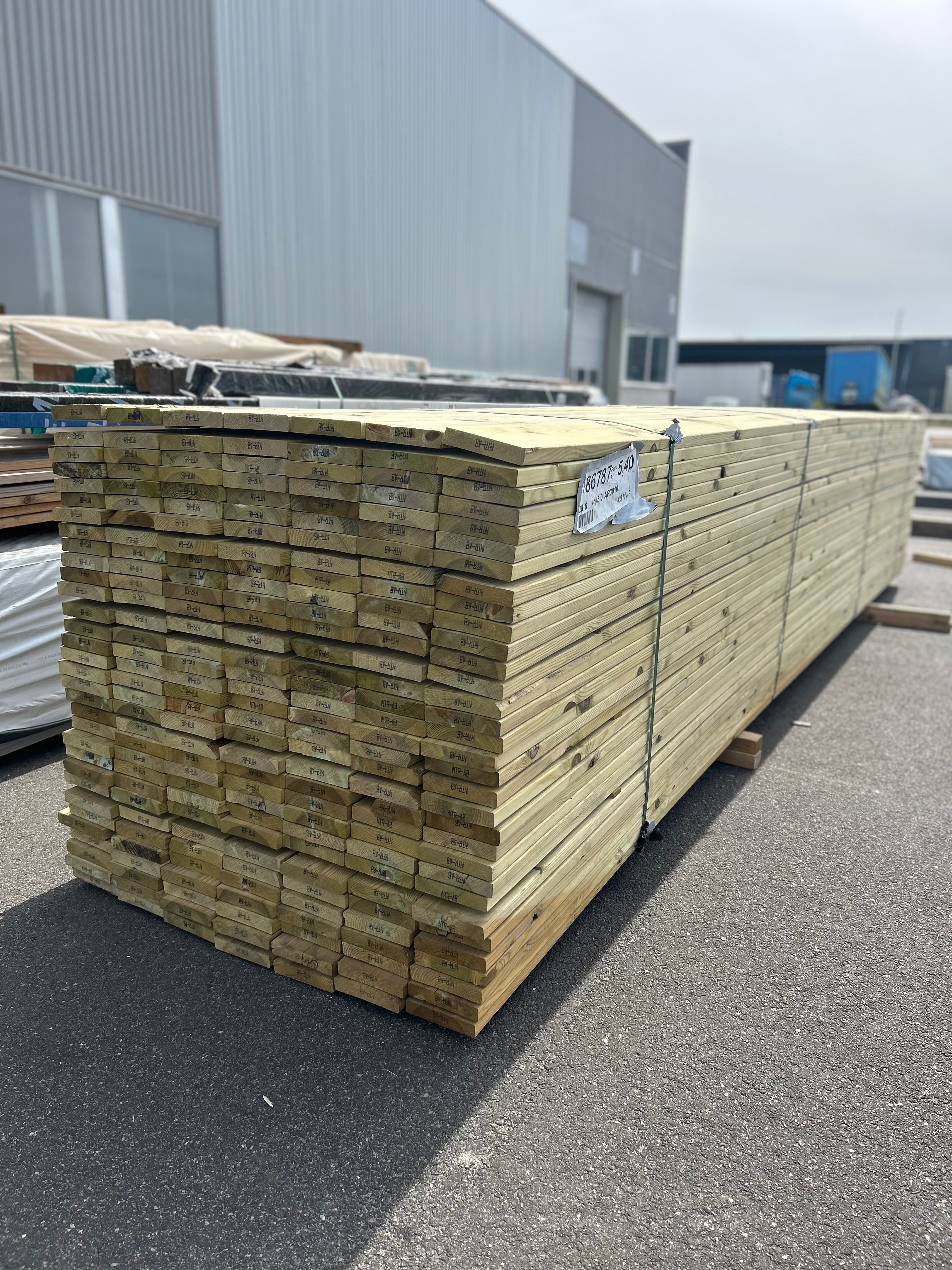 Trall Tryckimpregnerad 28x145mm 5.40m