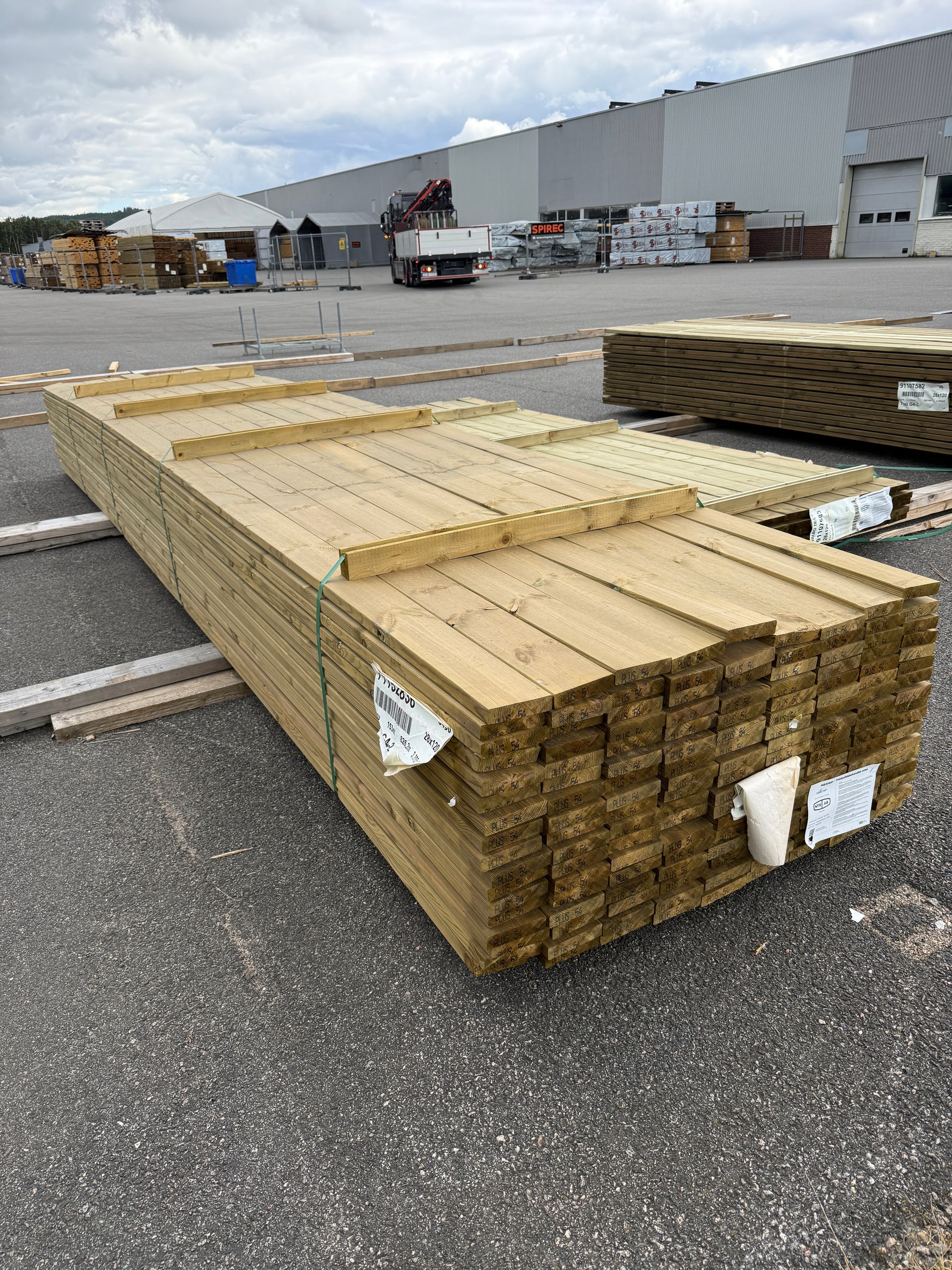 Paket Tryckimpregnerad Trall 28×120 mm, 153 st 5,40 m (G4-2)