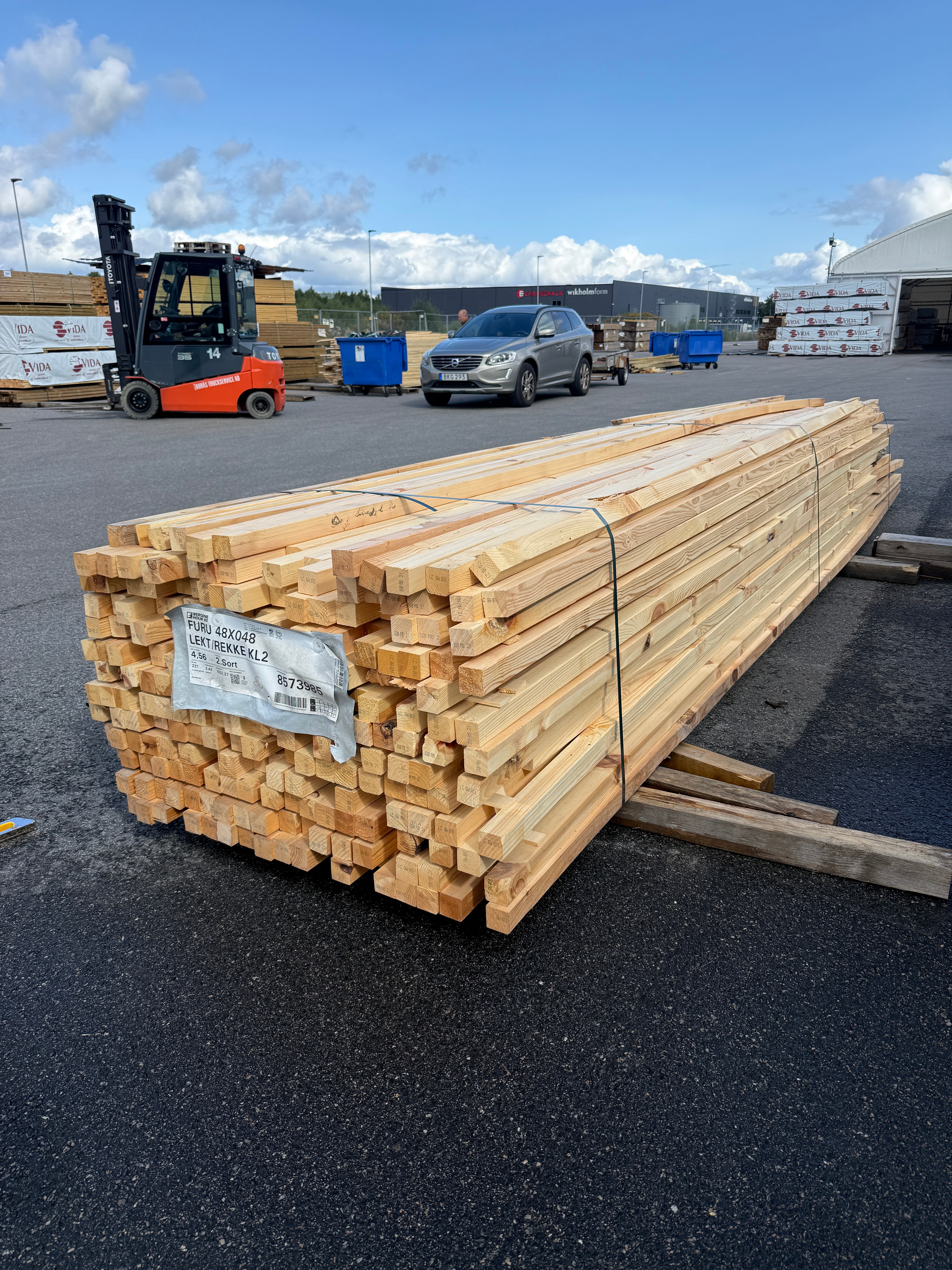 Paket Furu Reglar 45×45 mm – 231 st (3.0-5.40m)