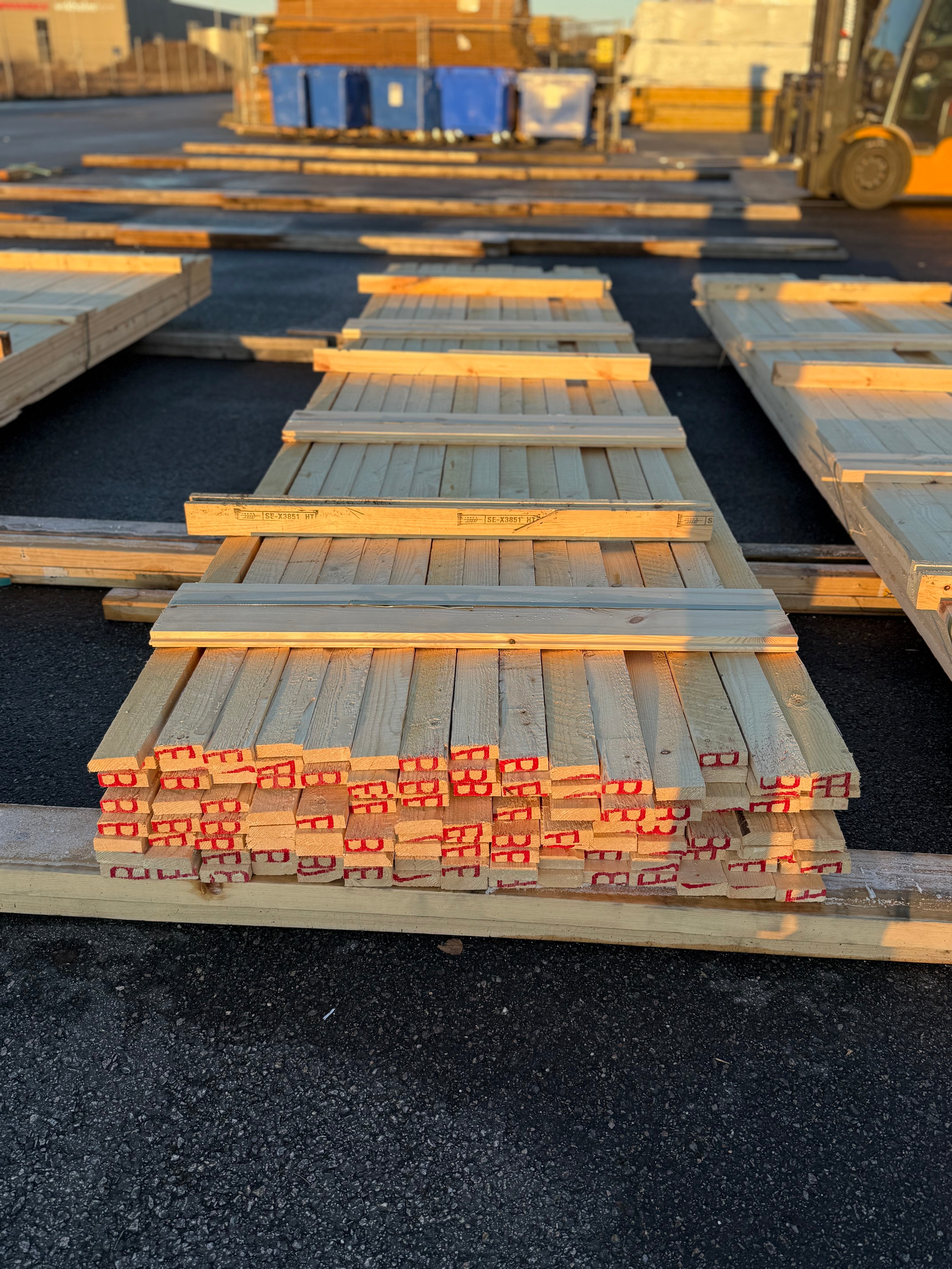 Paket Brädor 19x63mm – 119 st (4,20 m, gran, ohyvlad/råsågad)