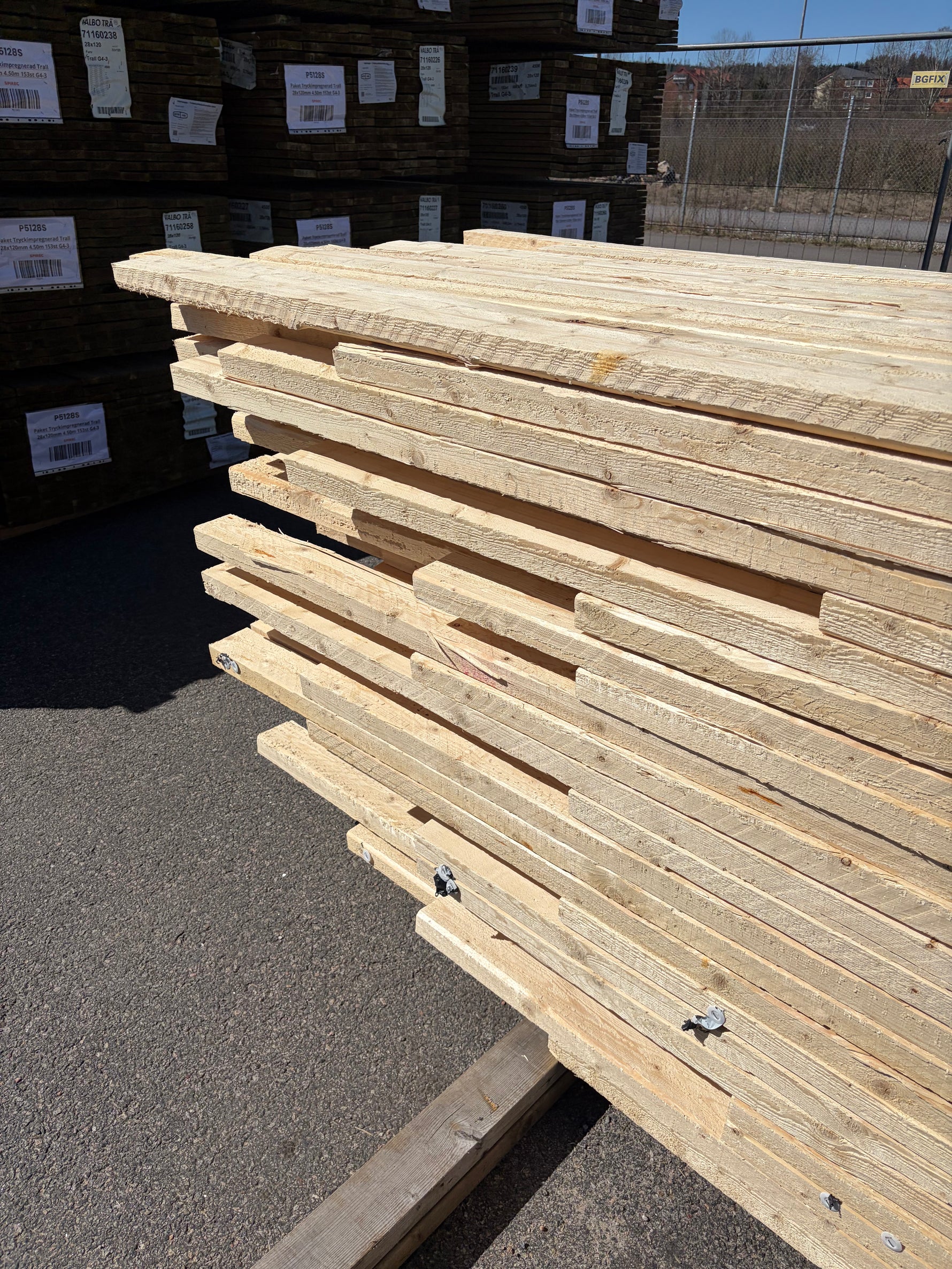 Paket Ohyvlade Reglar 45x90mm, 276st (2,7–3,9m) - Spirec