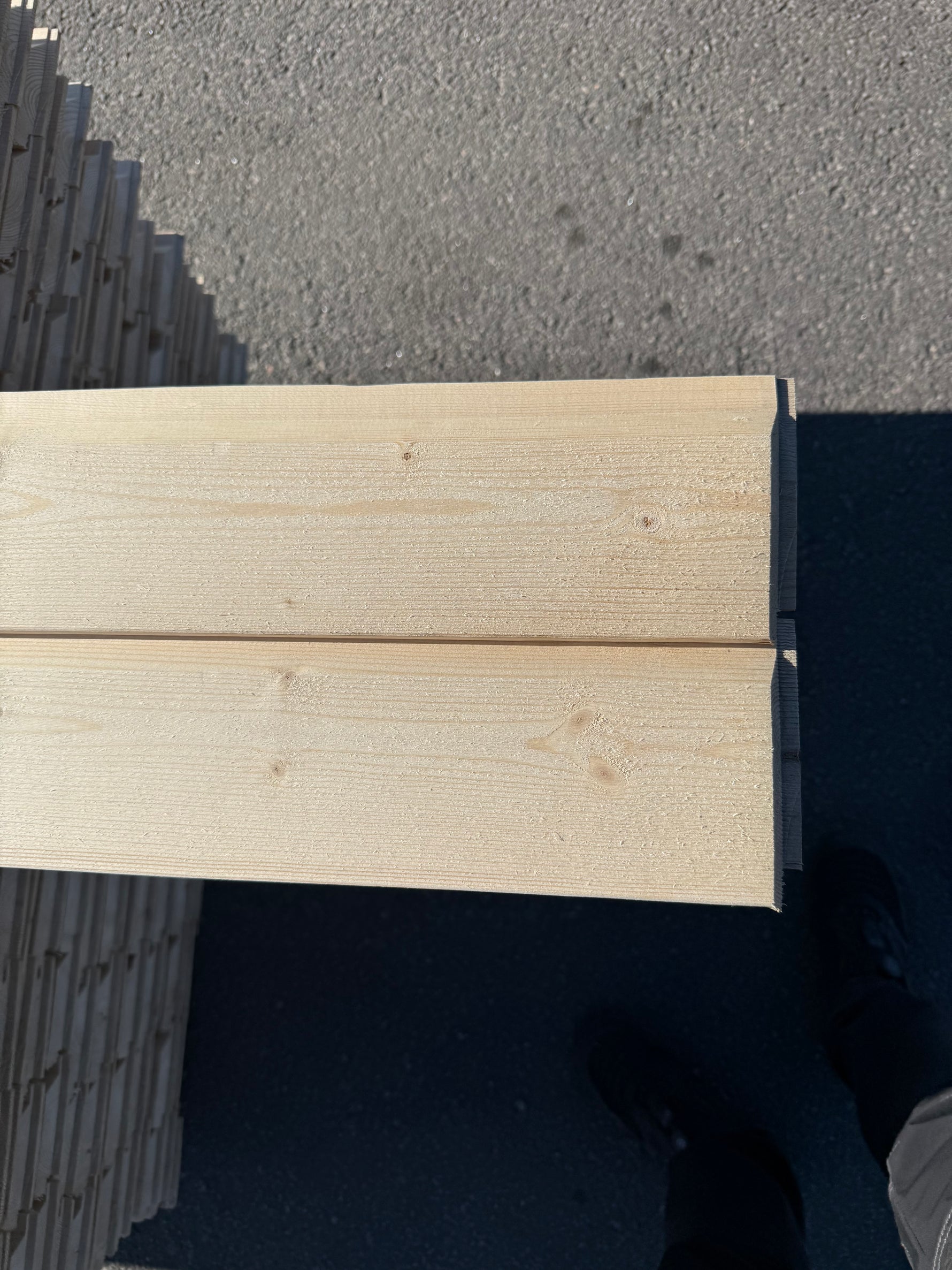 Paket Ytterpanel Enkelfas Fals 22x120mm – 260 st 5,40 m Obehandlad Gran - Spirec