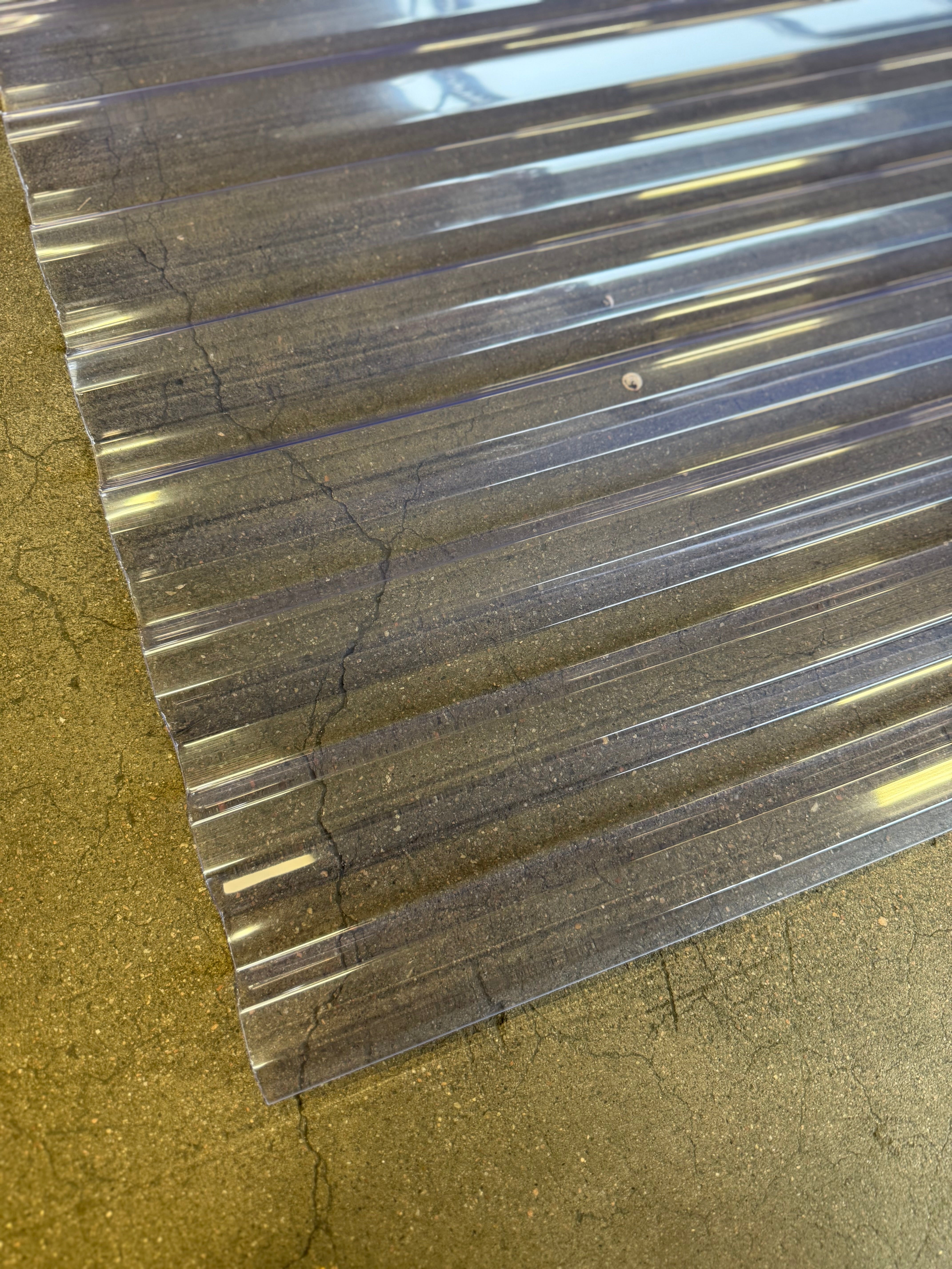Takplast Korrugerad PVC Klar 0,9mm