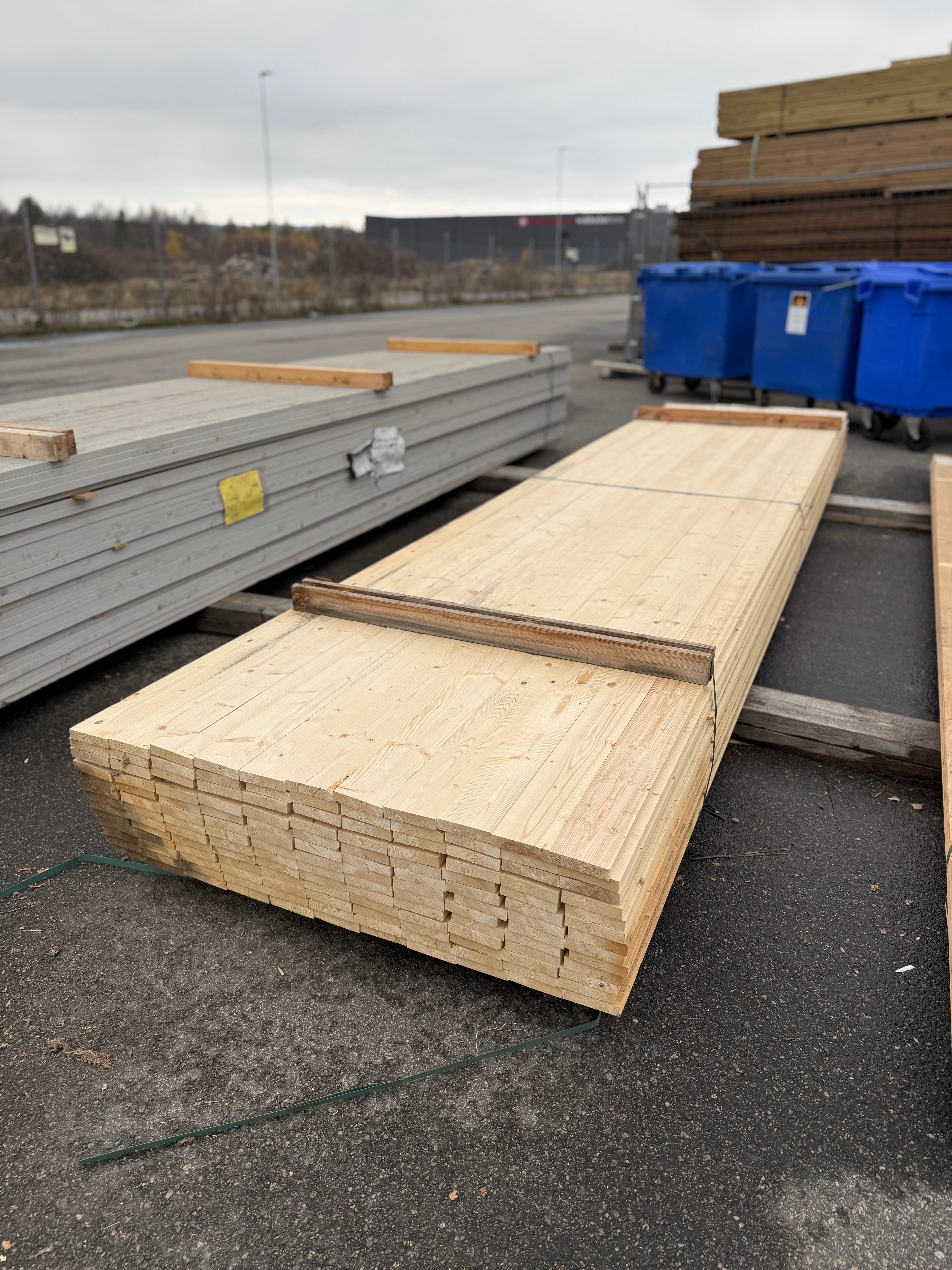 Paket Finsågade Brädor 21x95mm – 143 st (4,80 m, Obehandlad Gran)