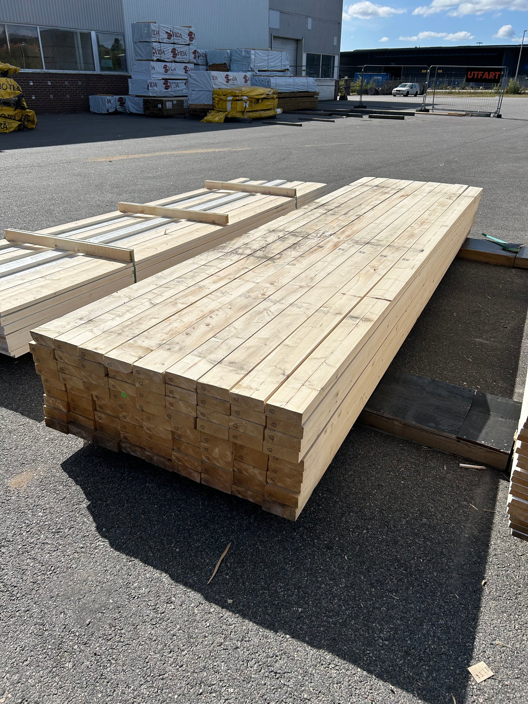Paket Reglar 45×120 mm 4,20m 81 st C24- Fuktskadat