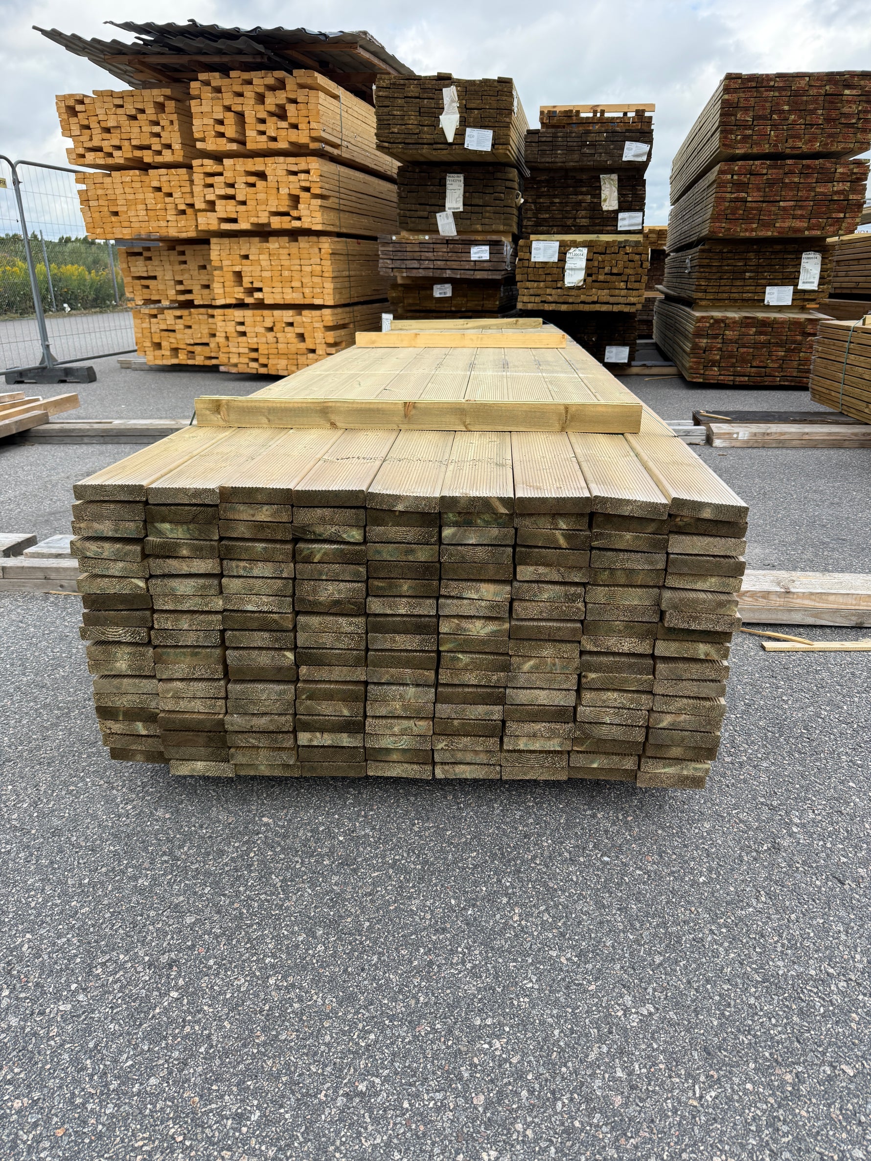 Paket Tryckimpregnerad Rillad Trall 28×120 mm, 153 st 4,80 m