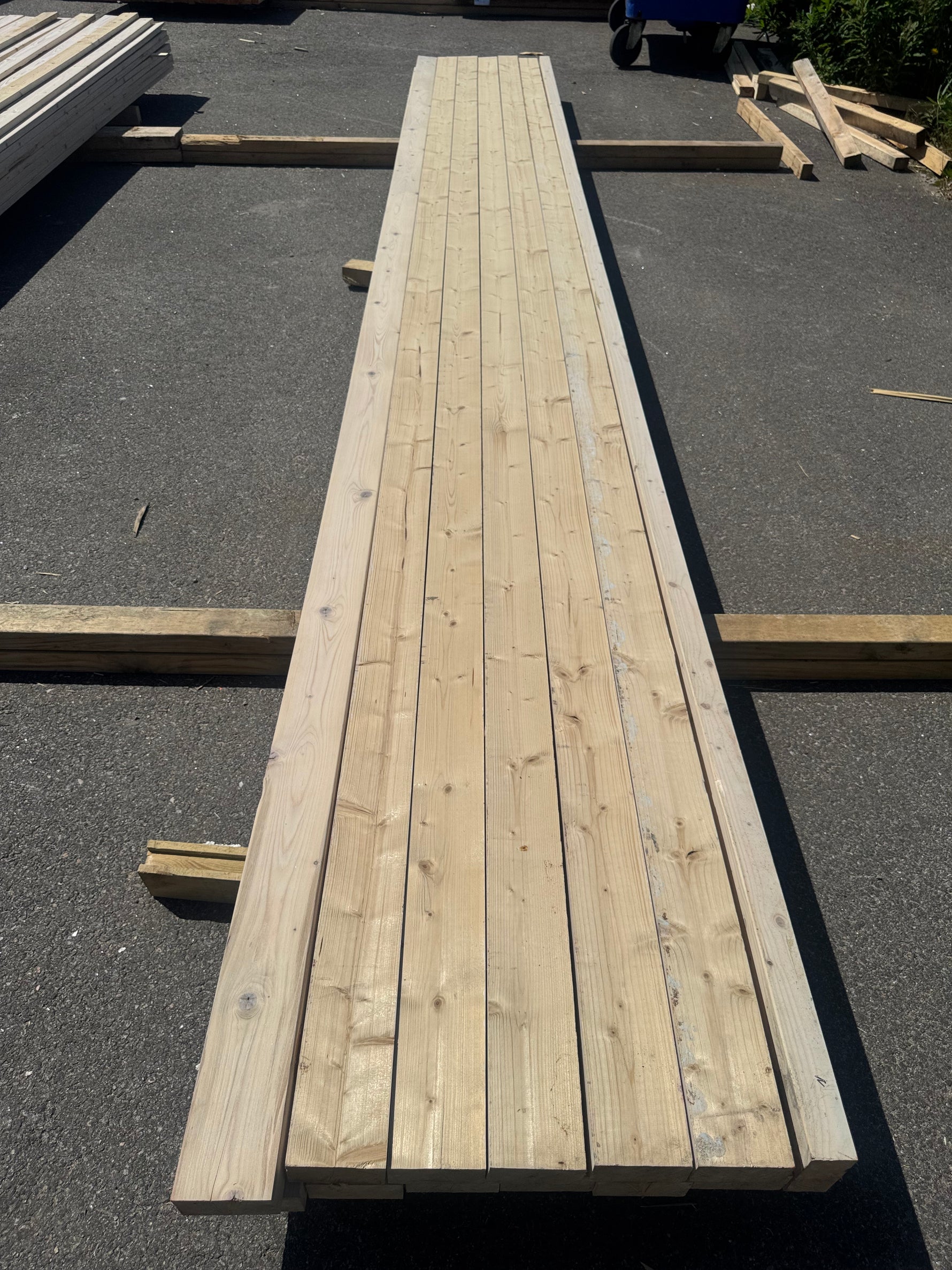 Paket Hyvlat Virke 45x95 mm, 13 st 4,80 m Vitlaserat