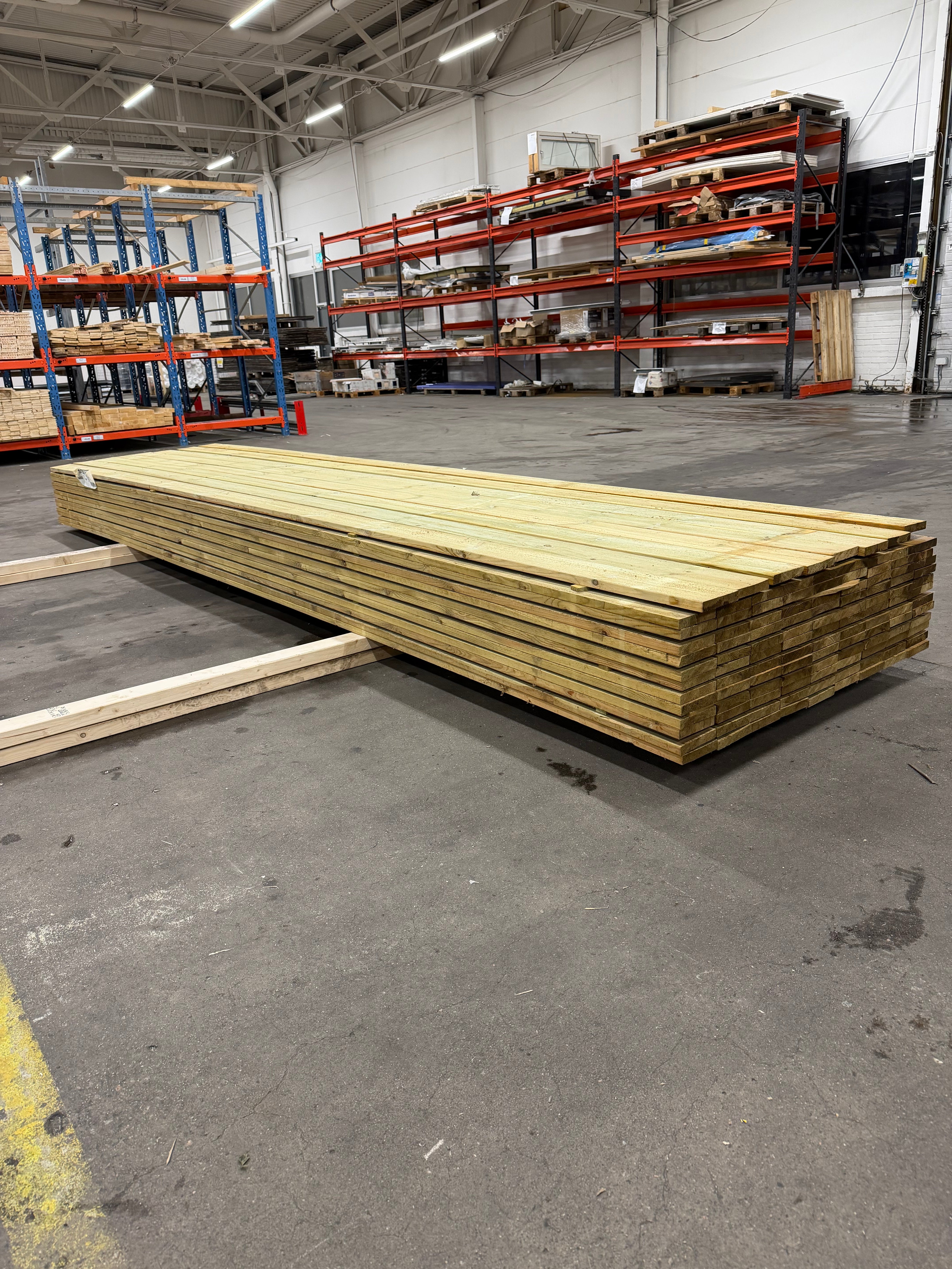 Paket Finsågad Panel 22x120 mm – 116 st 4,8 m, furu Tryckimpregnerad