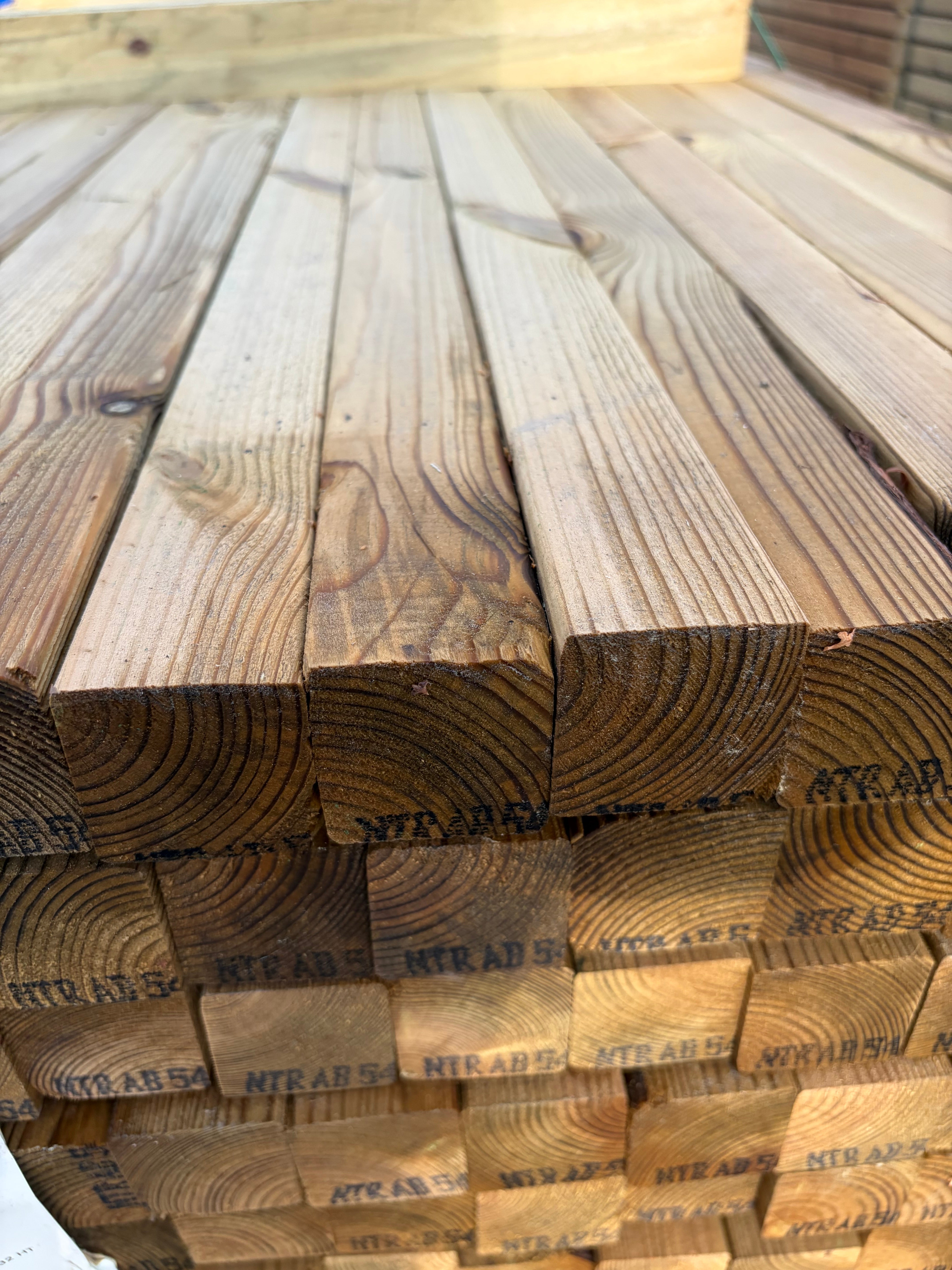 Paket Reglar 45x45mm – 220 st 5,40 m Tryckimpregnerad