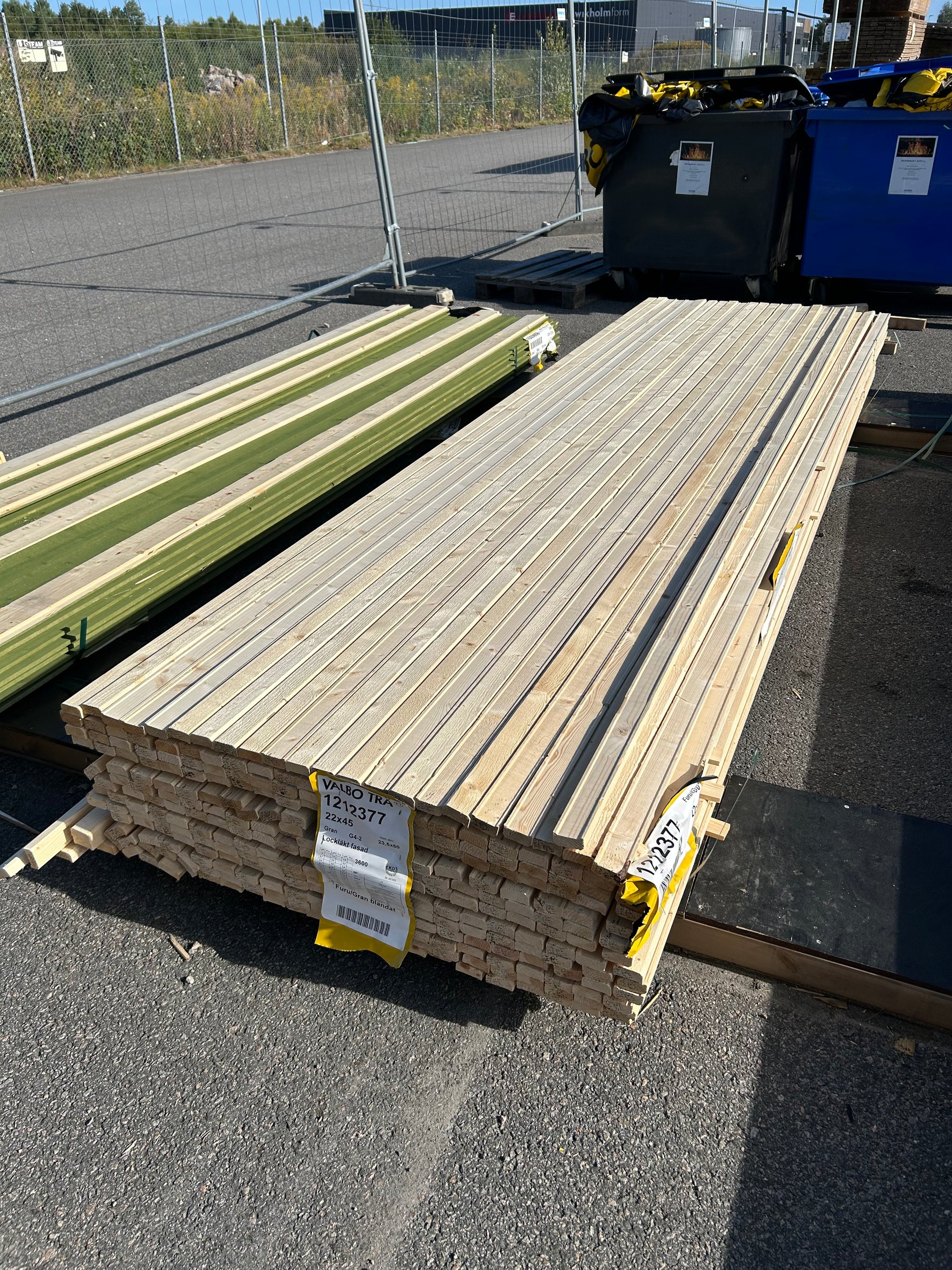 Paket Lockläkt 22x45mm 3.60m 286st Obehandlad