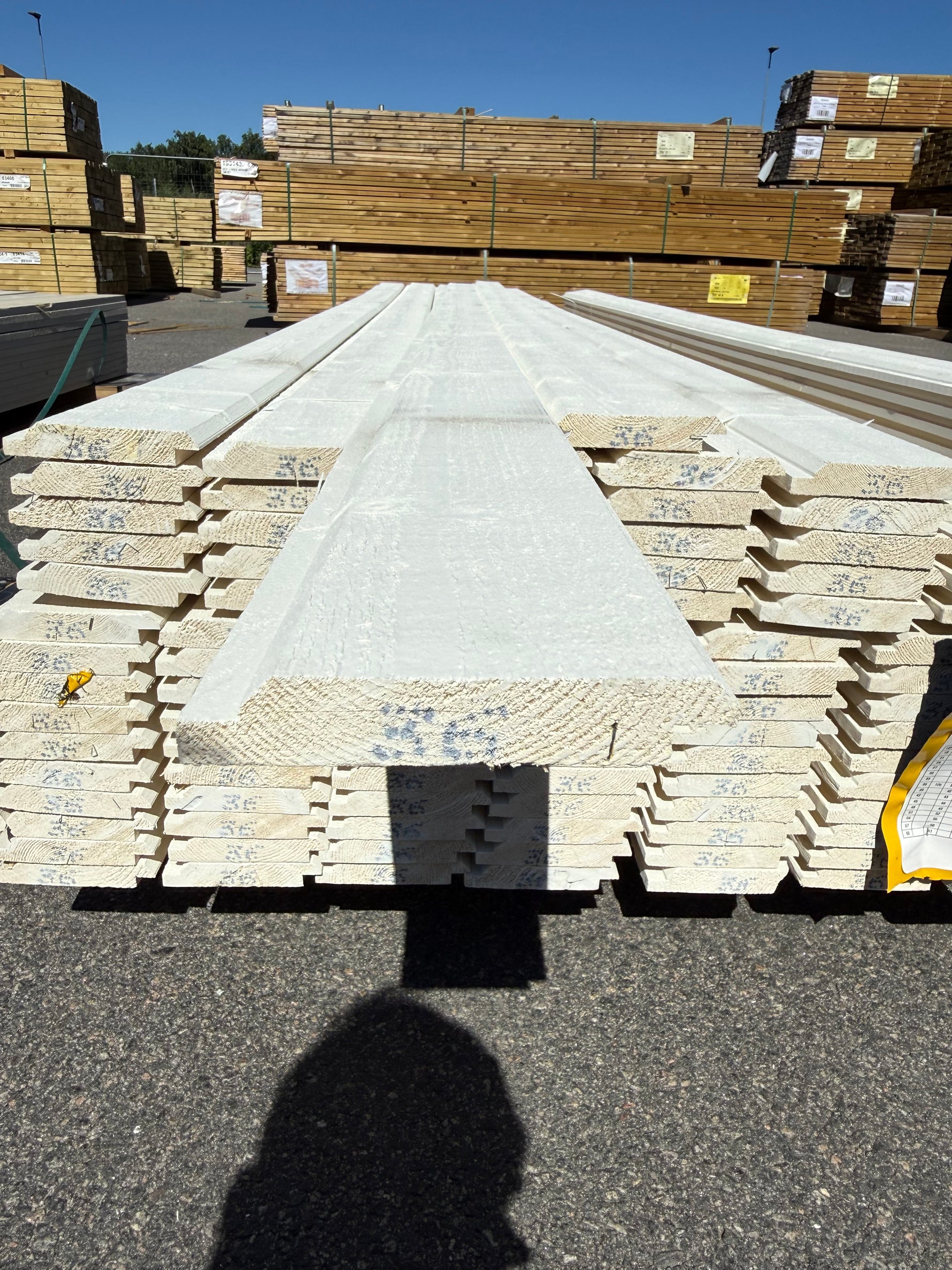 Paket Ytterpanel Dubbelfas Halvspont 22x120mm, 124st 3.60m Mellanstruken&nbsp;
