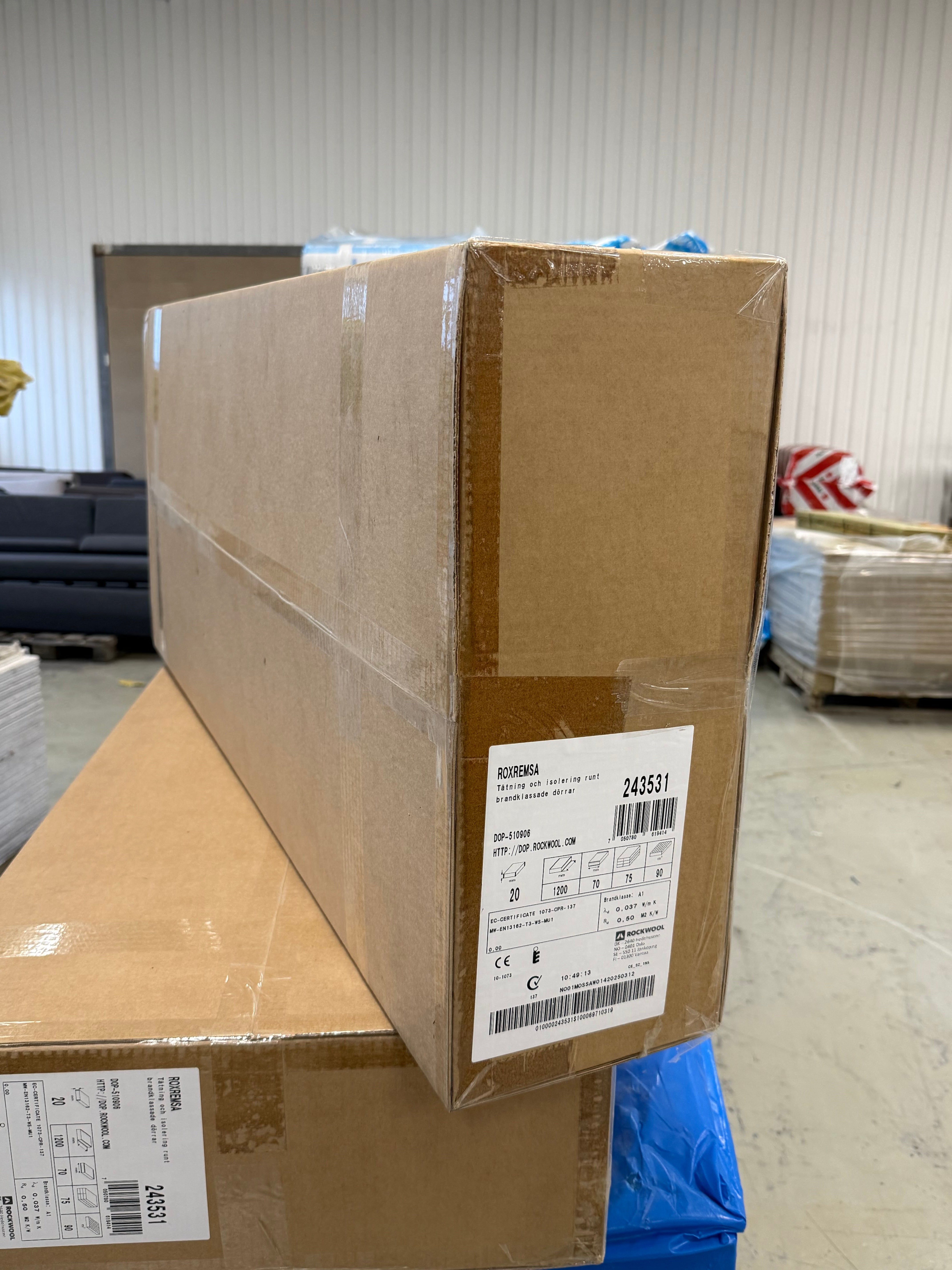 Roxremsa – Tätning och Isolering Runt Brandklassade Dörrar (75st)