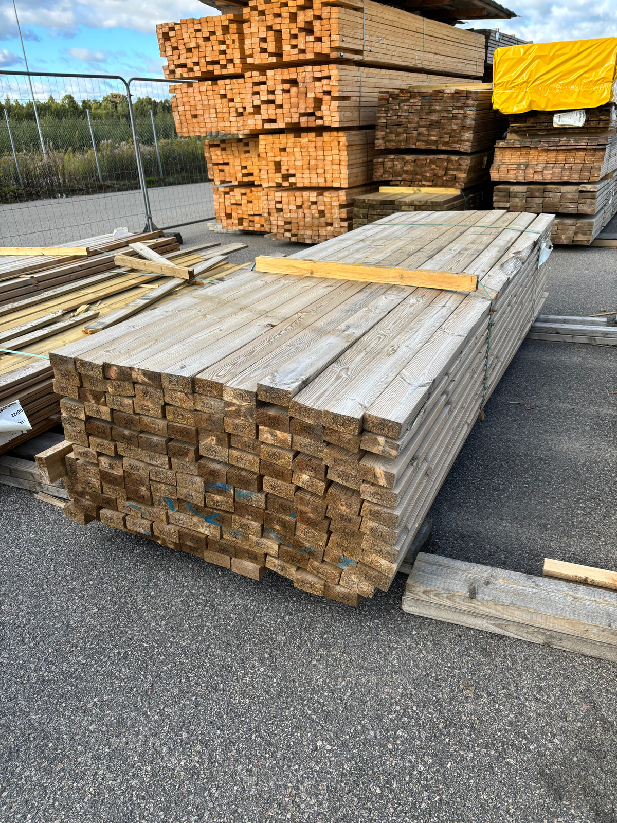 Paket Tryckimpregnerade Reglar 45x95mm 3,30m NTR AB C24 132st
