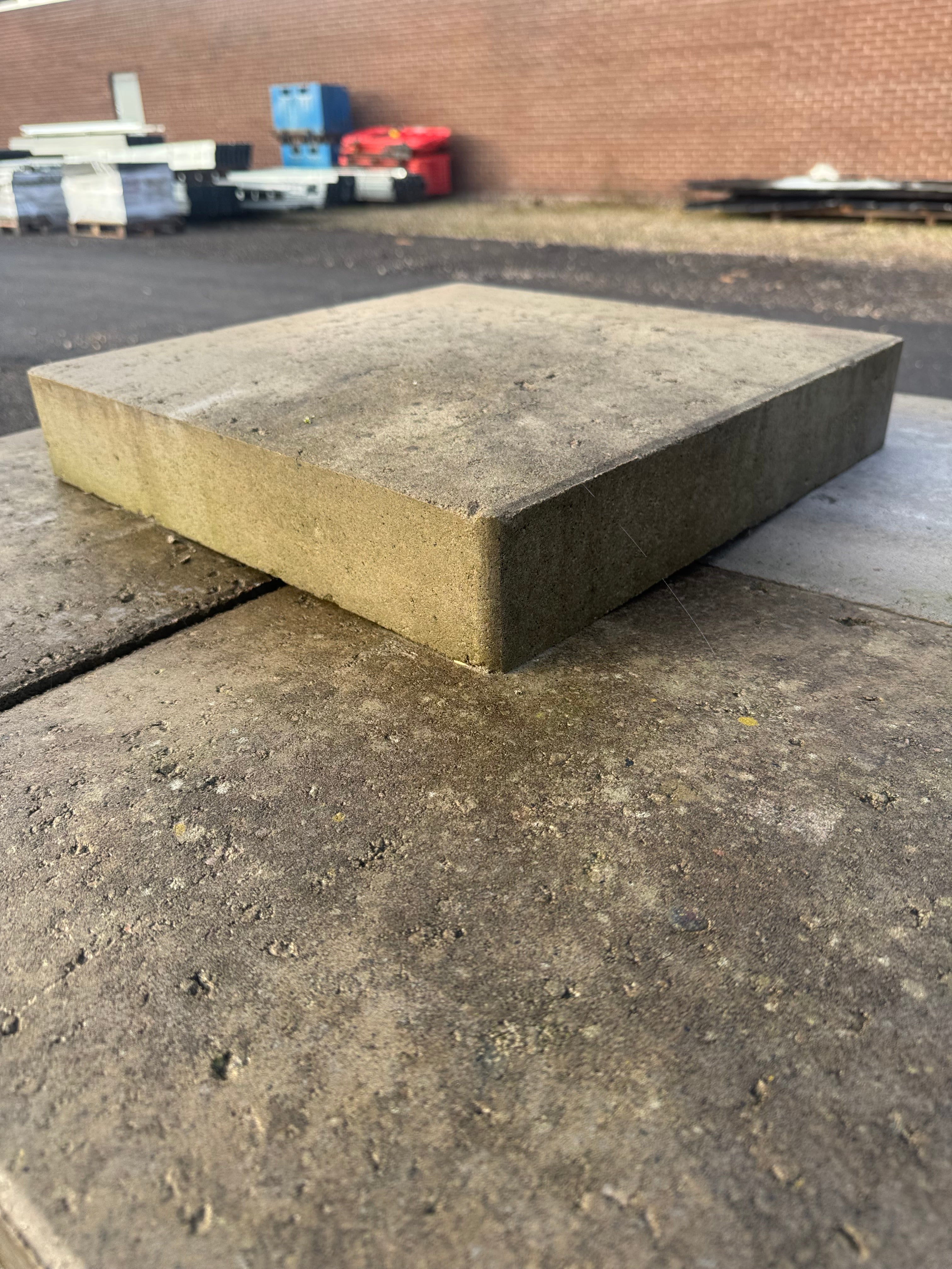 Parti Stolptopp Patina 400×400×80 mm – Grå (24 st)