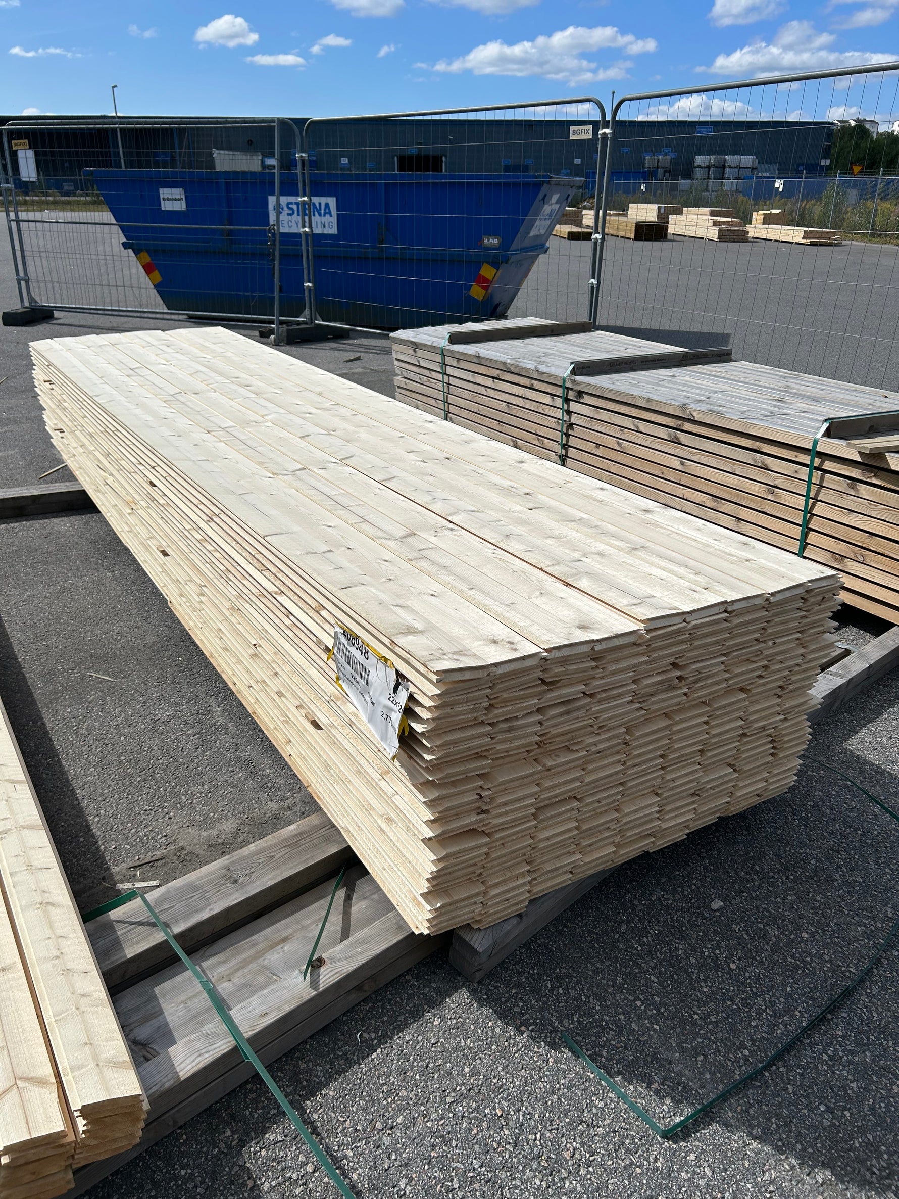 Paket Enkelfasspont 22x120mm 4,20m 225st Obehandlad Gran