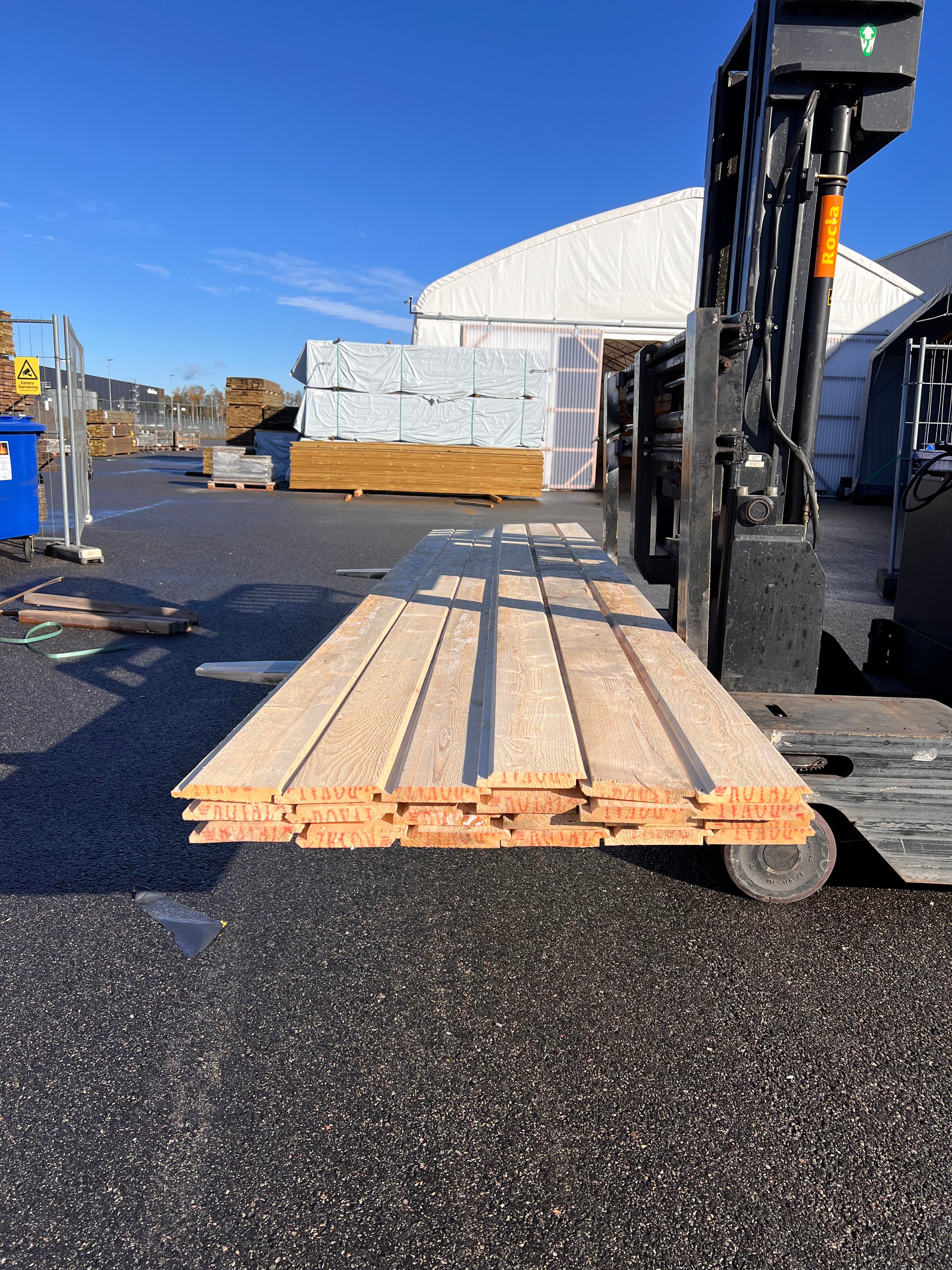 Paket dubbelfas halvspont 22x145mm, 21st 4,20m (Fuktskadat)