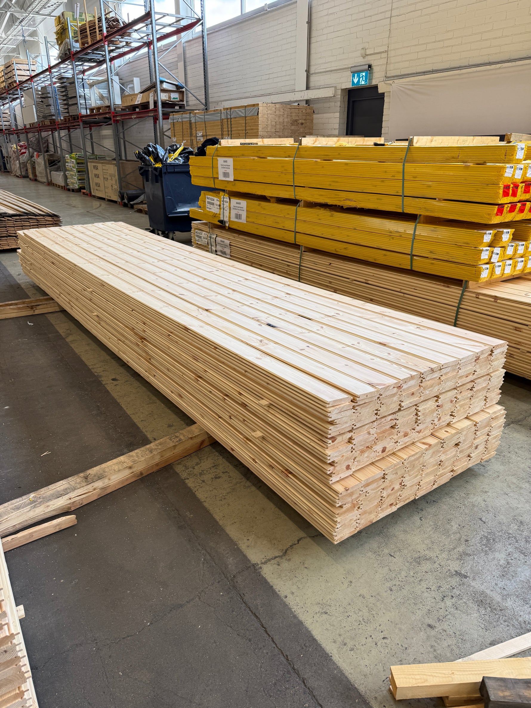Paket Pärlspont 22x120mm Furu, 225st 4,50–5,10m (Sekunda)